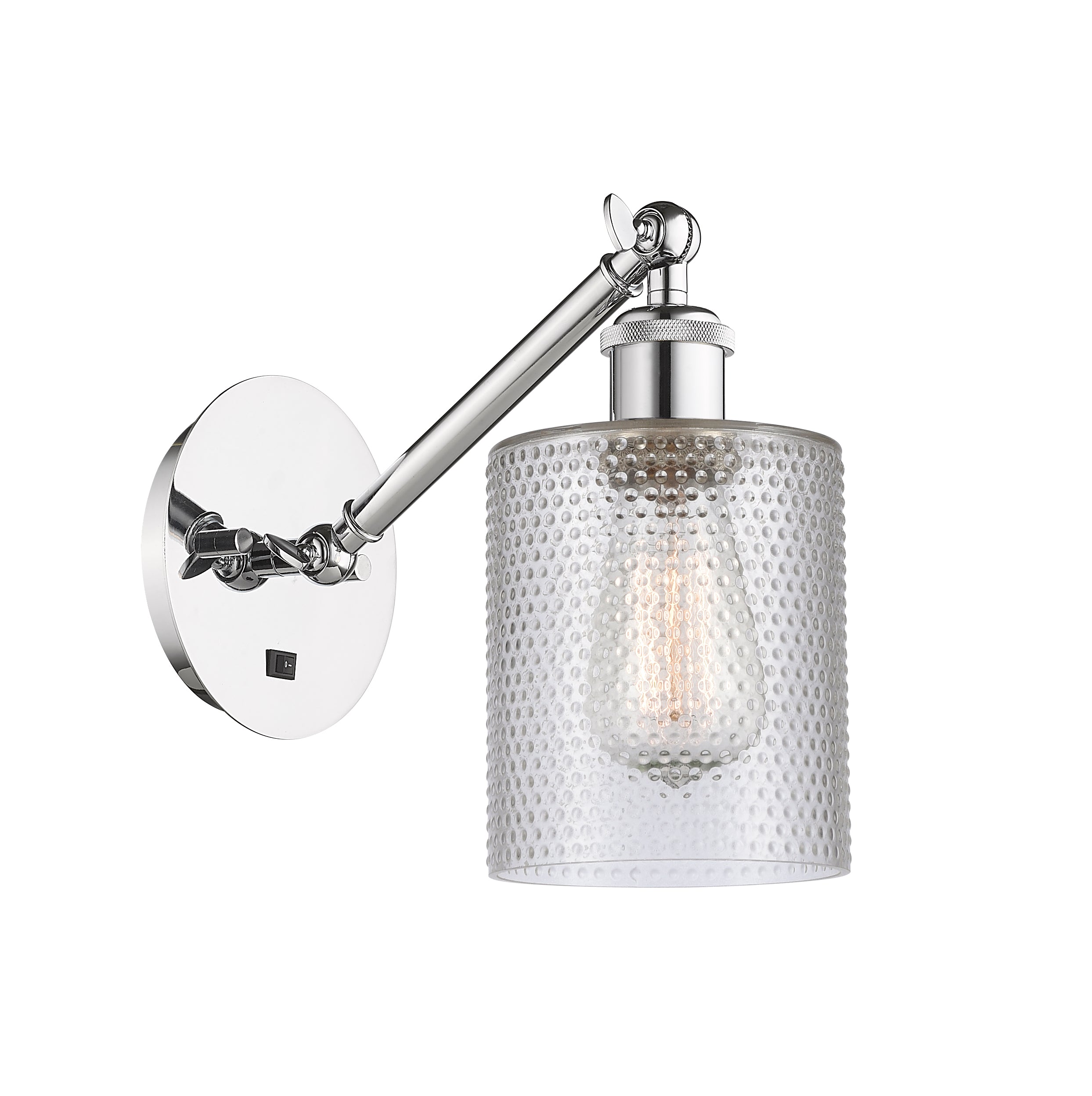 Ballston Sconce Cast Brass Steel Glass