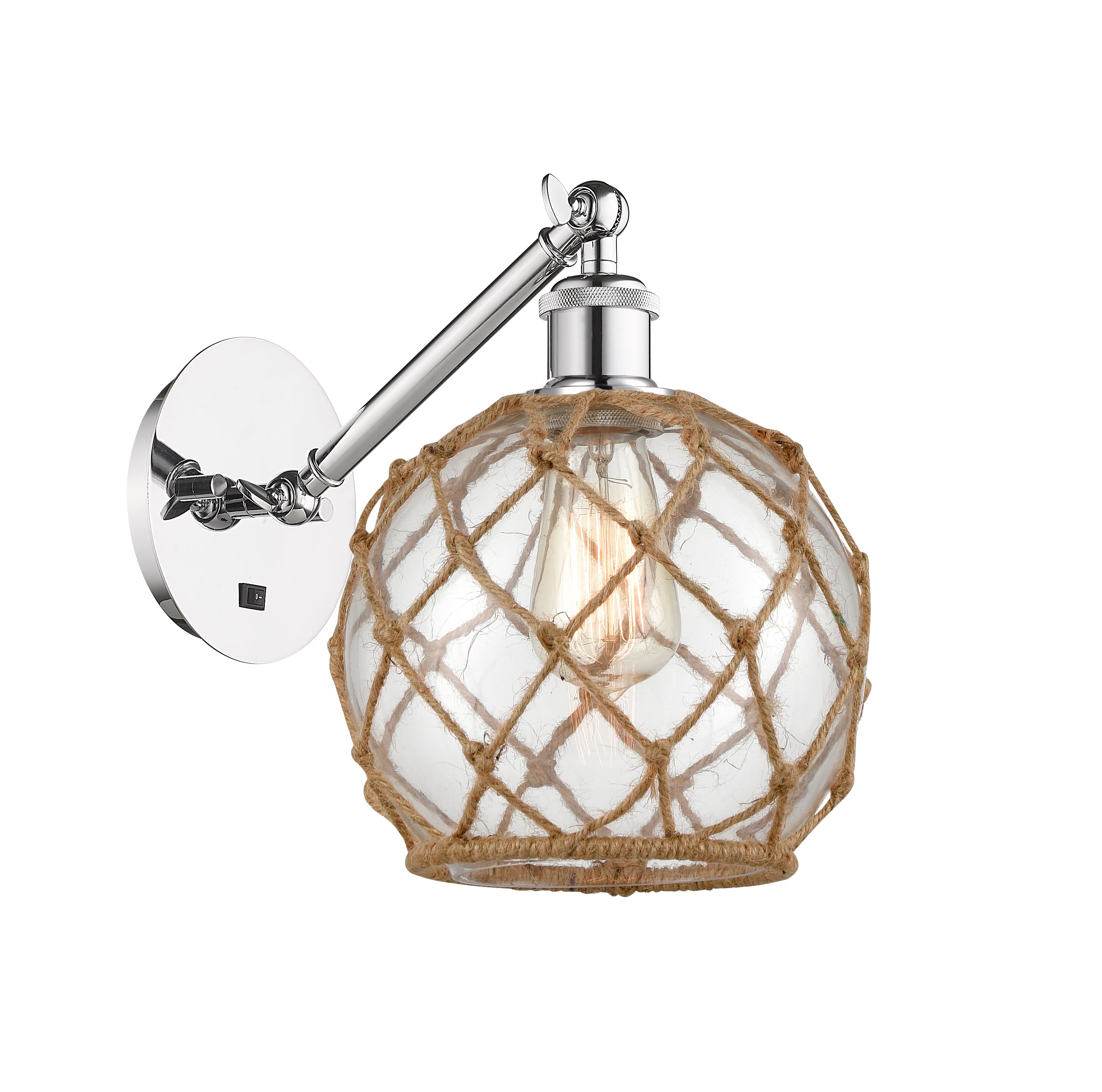 Ballston Sconce Cast Brass Steel Glass