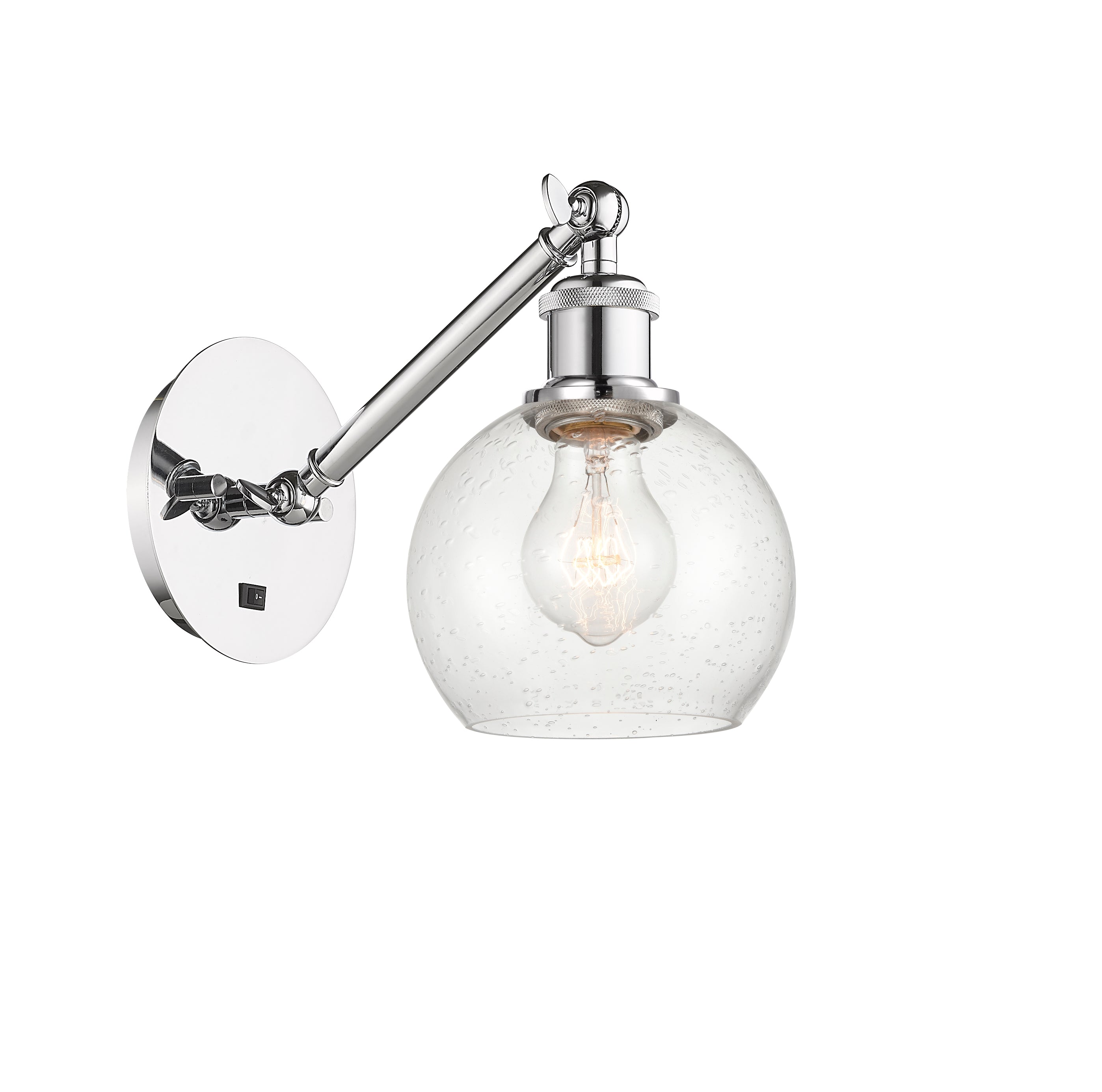 Ballston Sconce Cast Brass Steel Glass