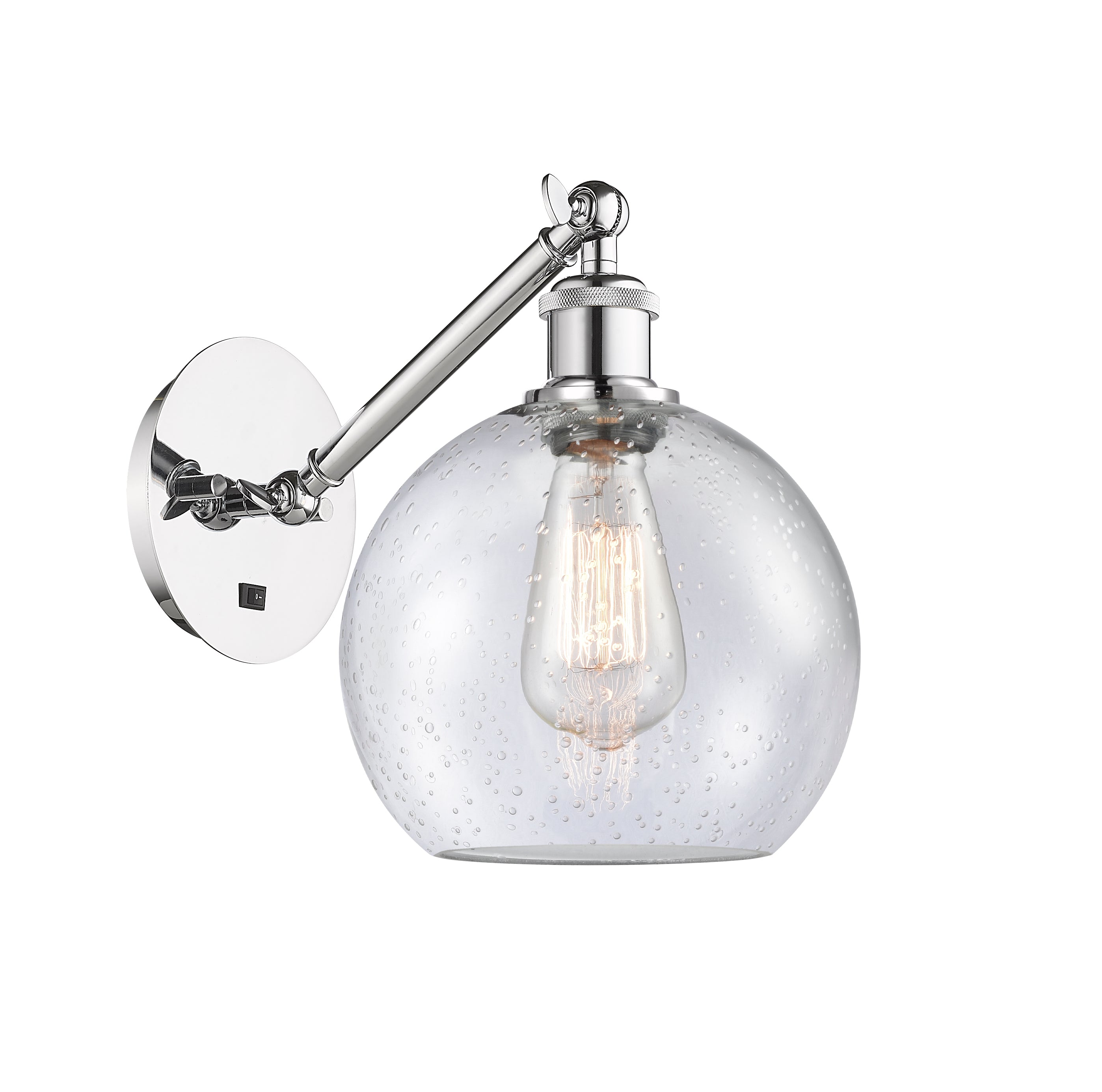 Ballston Sconce Cast Brass Steel Glass