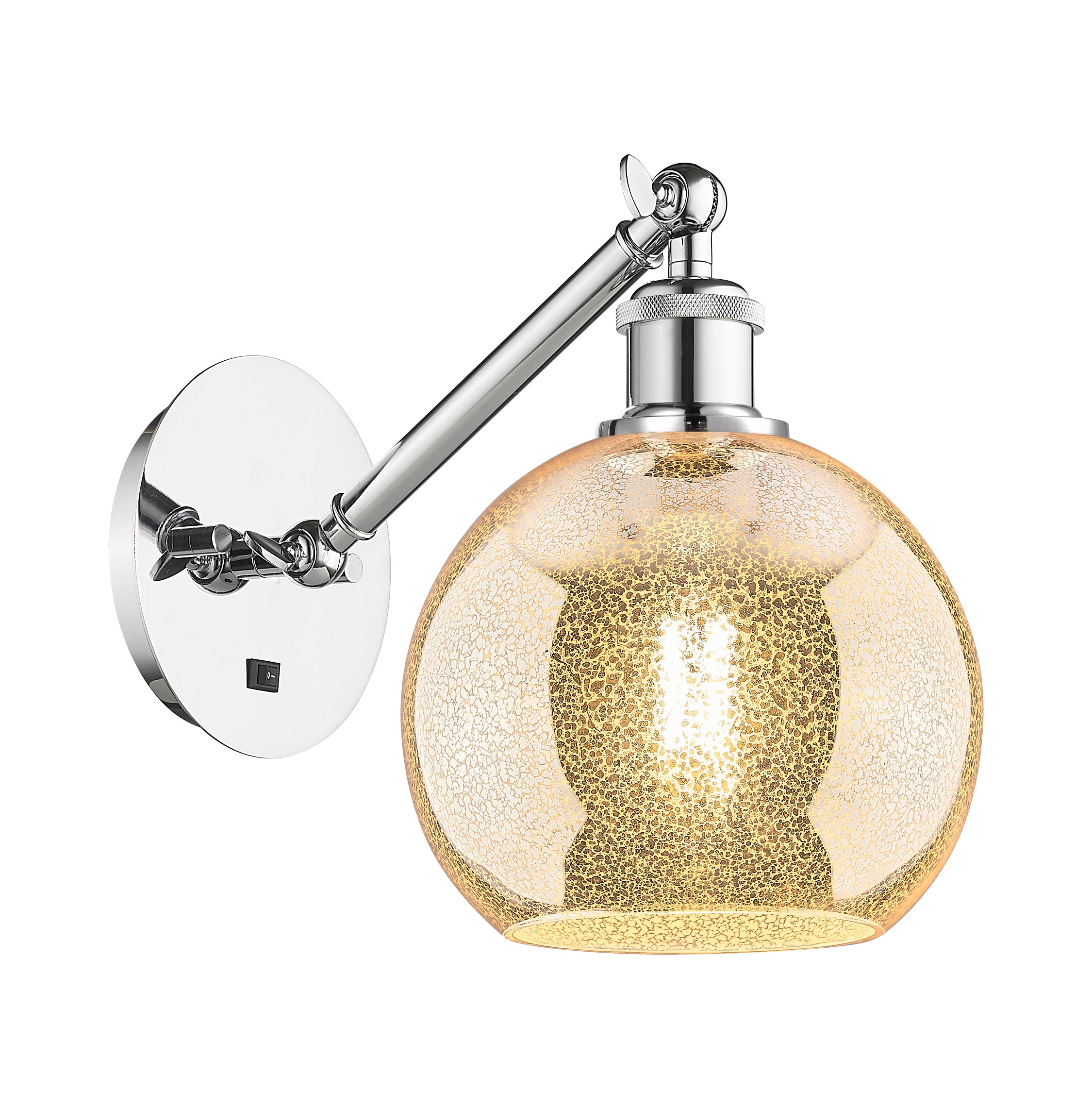 Ballston Sconce Cast Brass Steel Glass