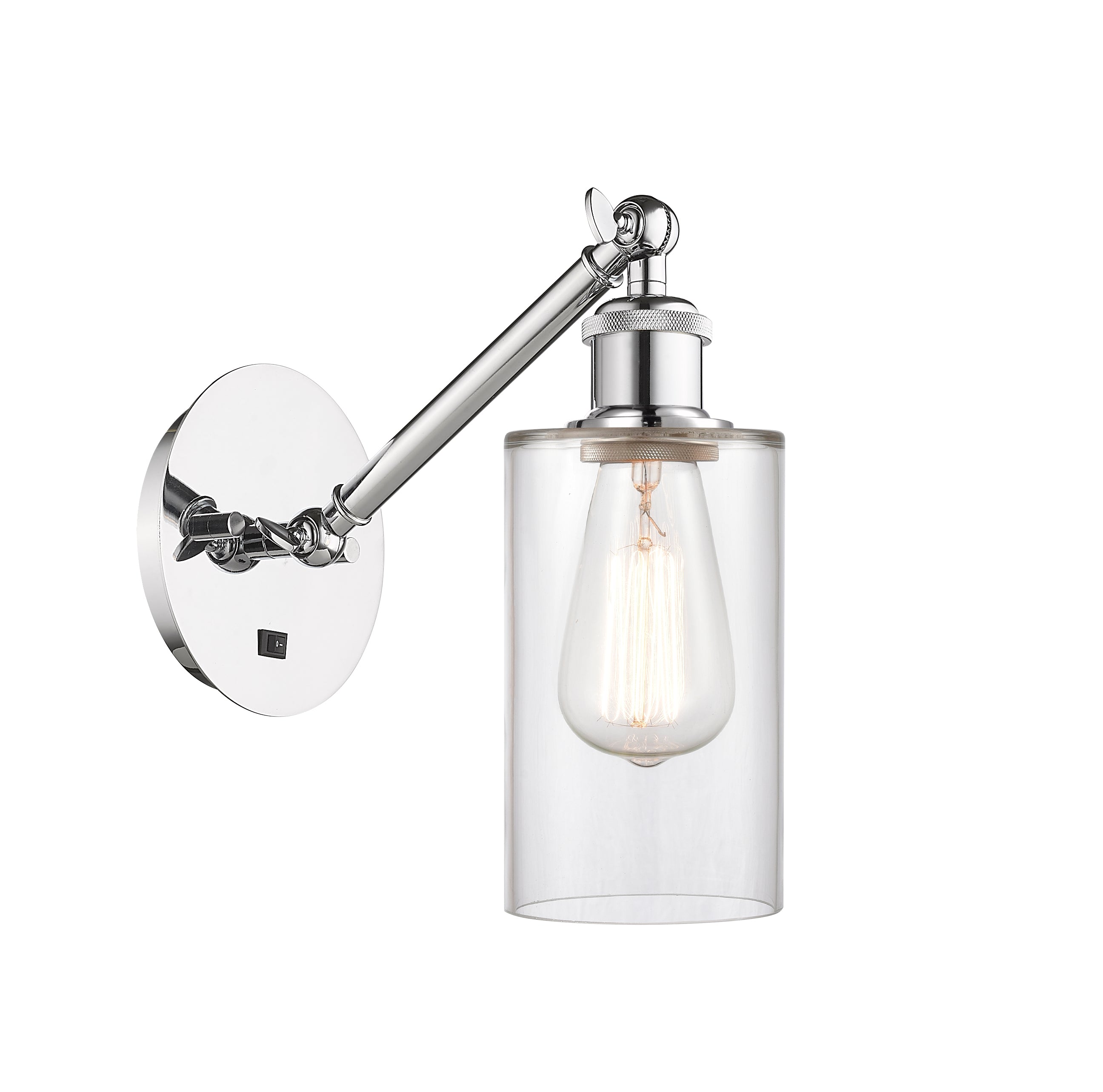 Ballston Sconce Cast Brass Steel Glass