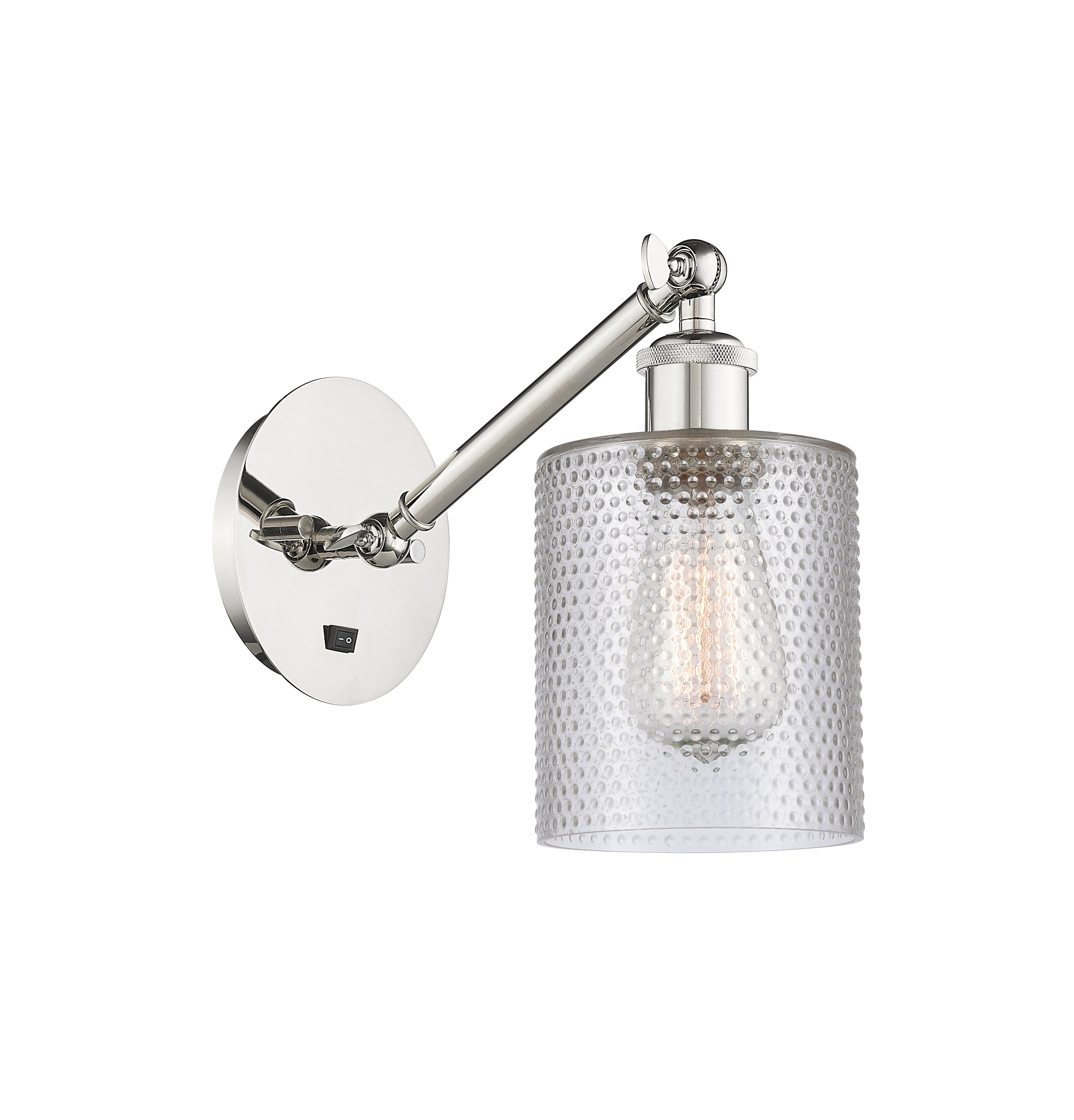 Ballston Sconce Cast Brass Steel Glass