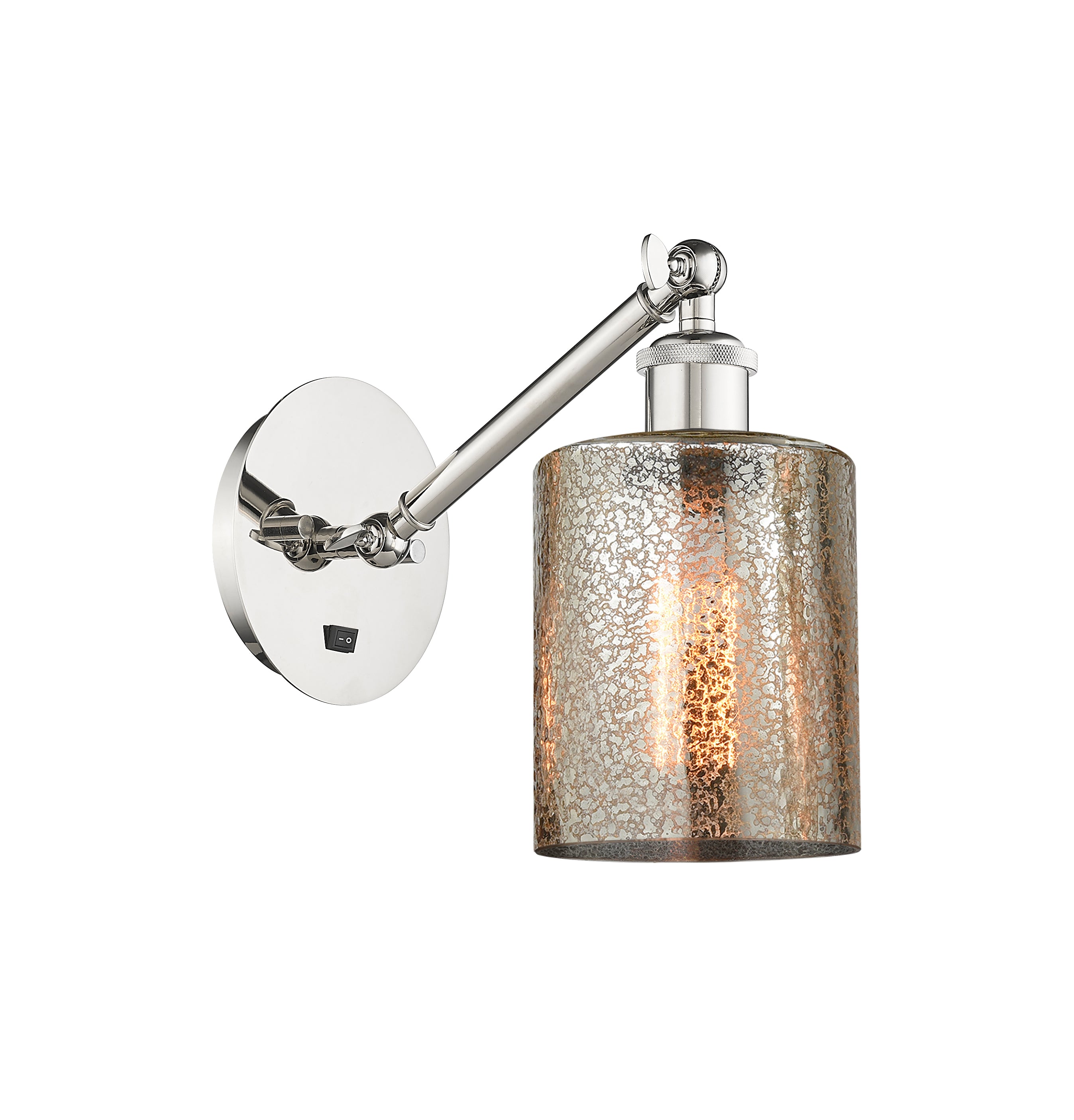 Ballston Sconce Cast Brass Steel Glass