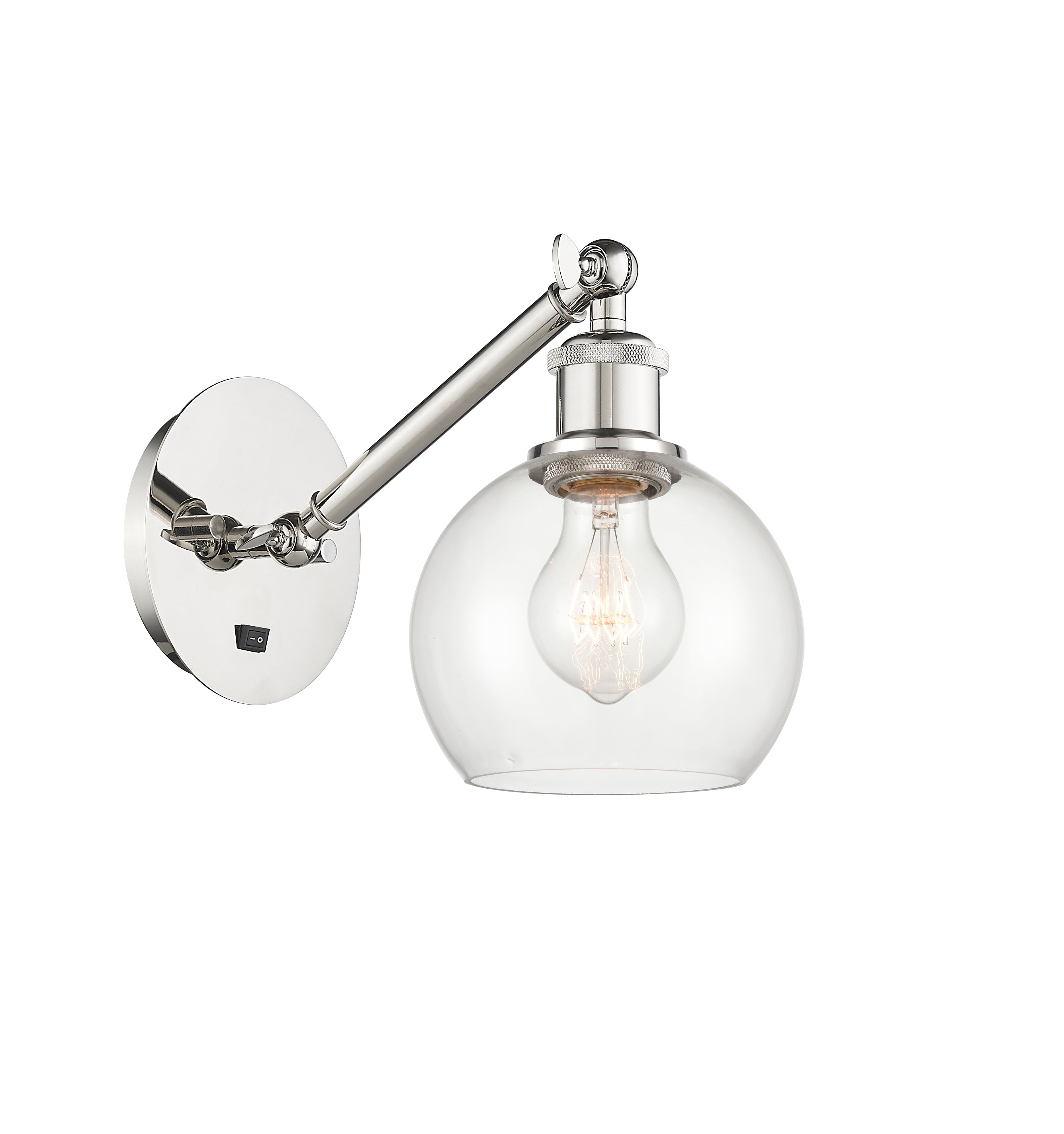 Ballston Sconce Cast Brass Steel Glass