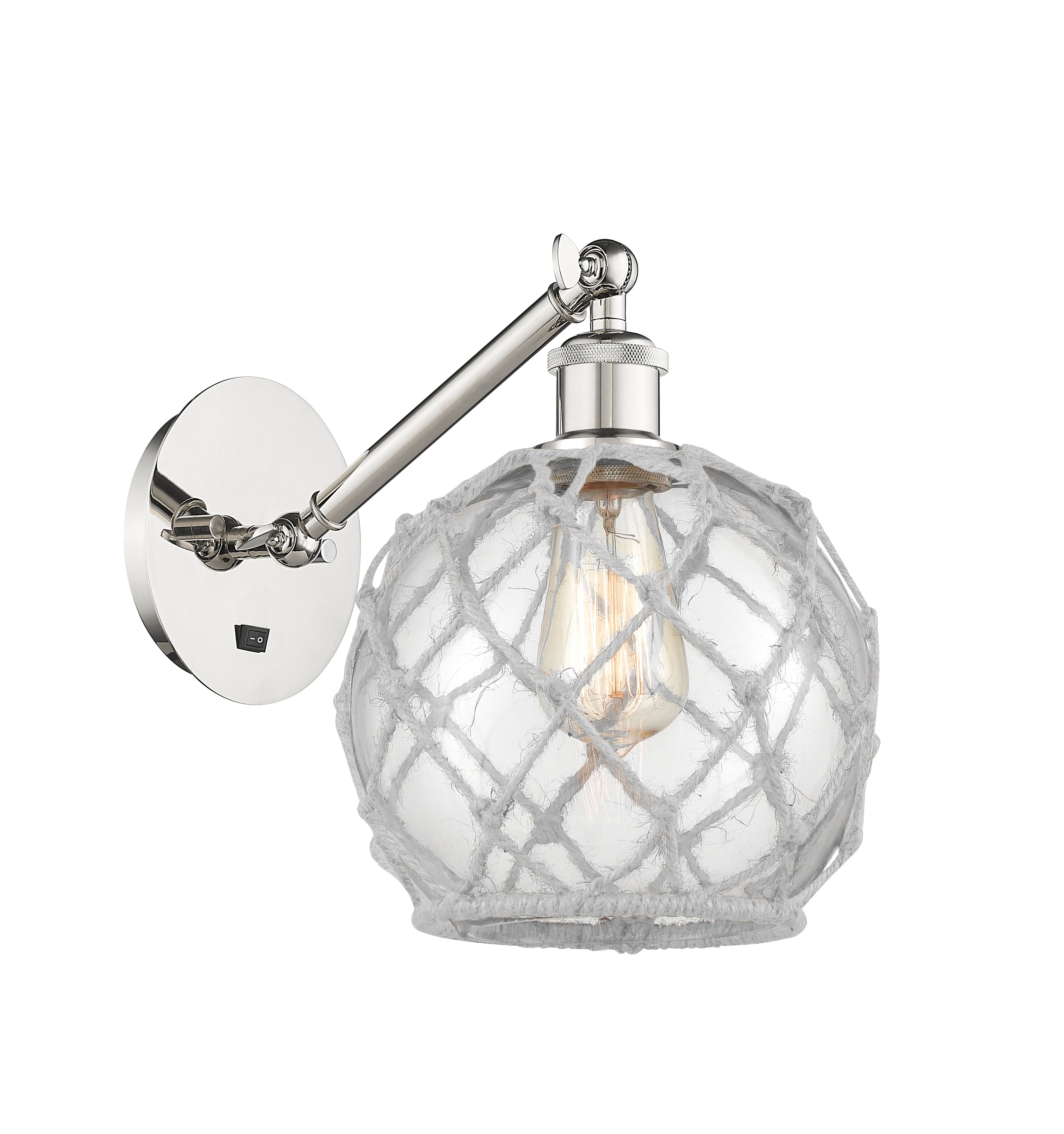 Ballston Sconce Cast Brass Steel Glass