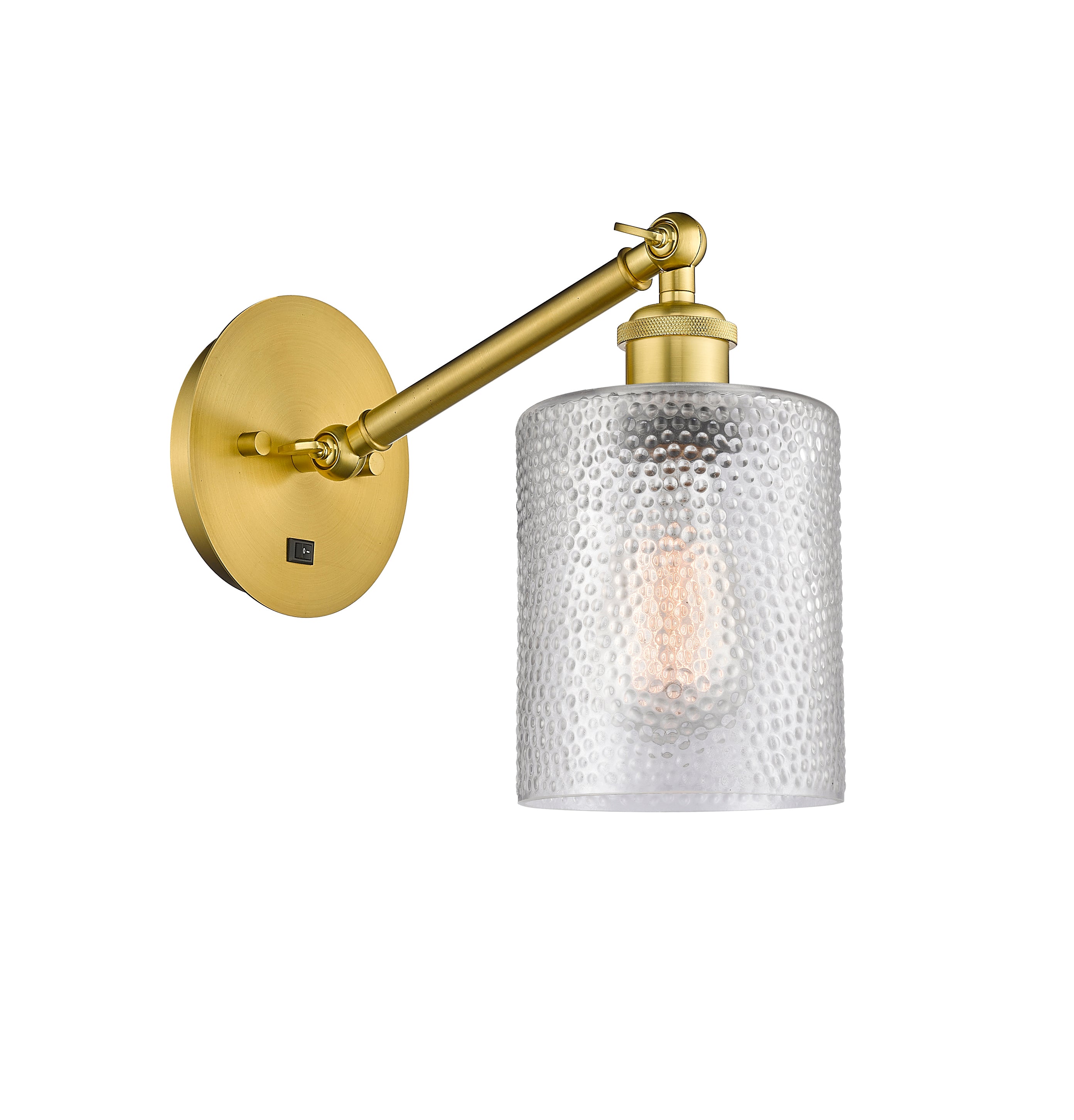 Ballston Sconce Cast Brass Steel Glass