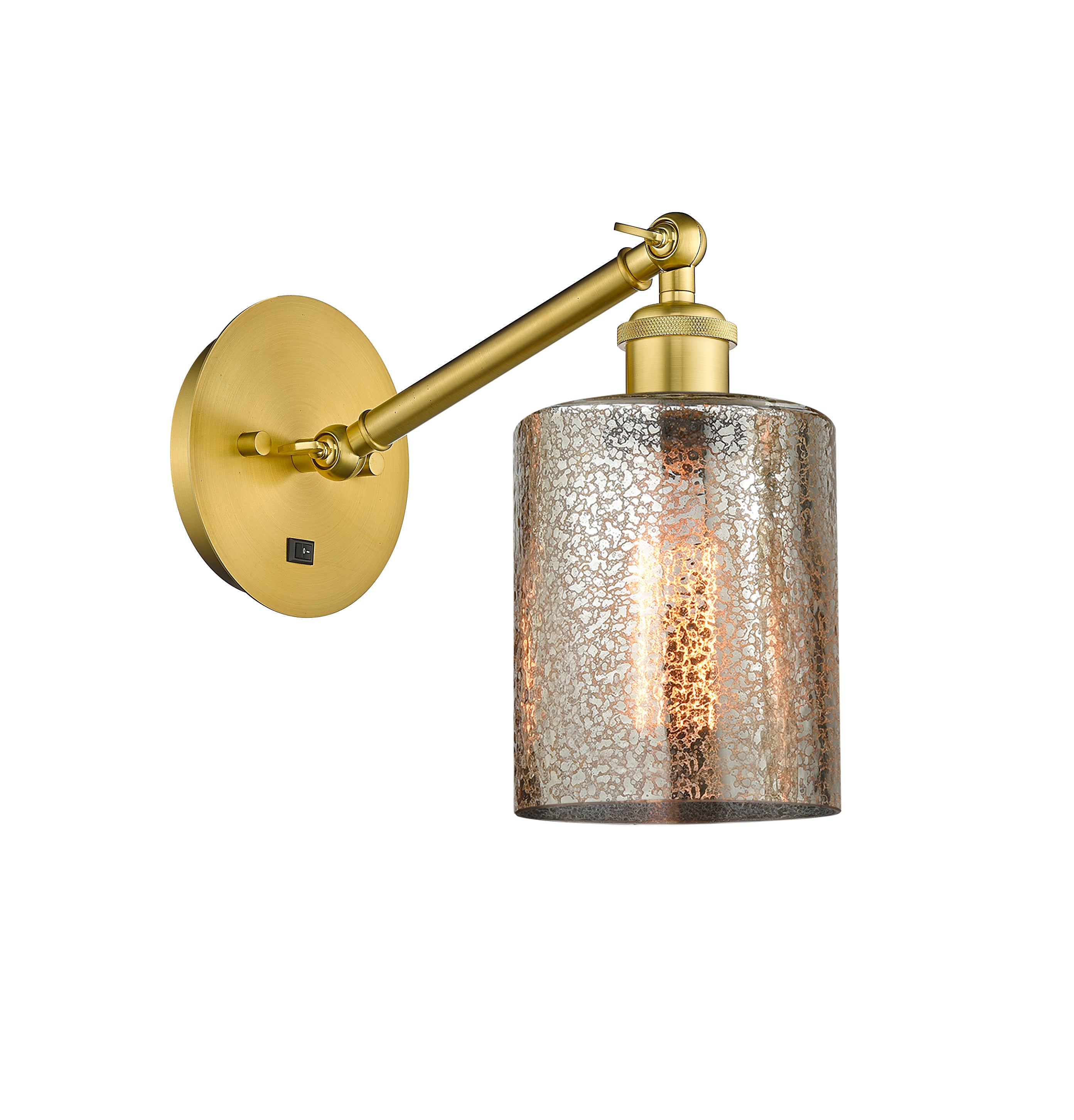 Ballston Sconce Cast Brass Steel Glass