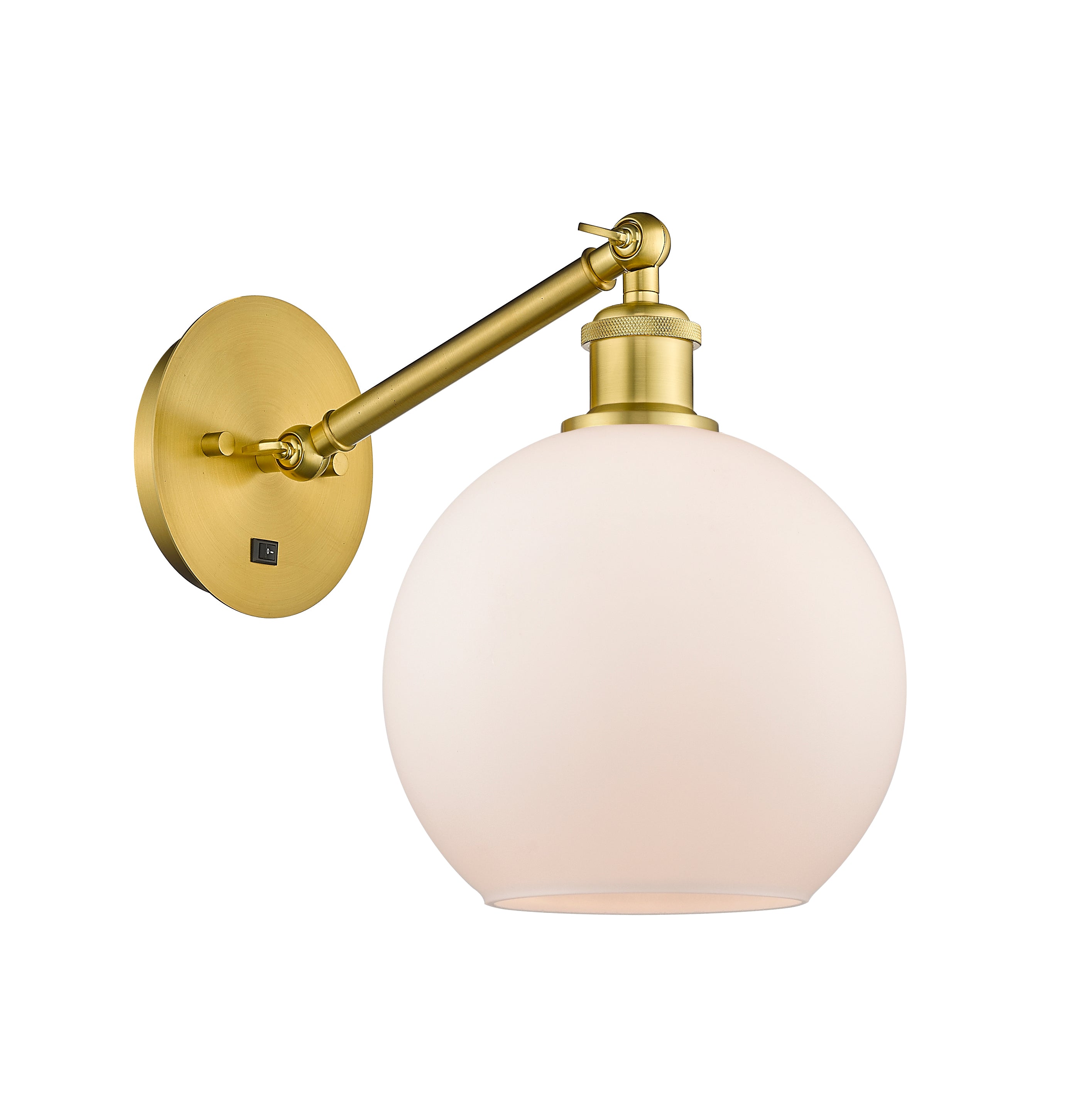 Ballston Sconce Cast Brass Steel Glass