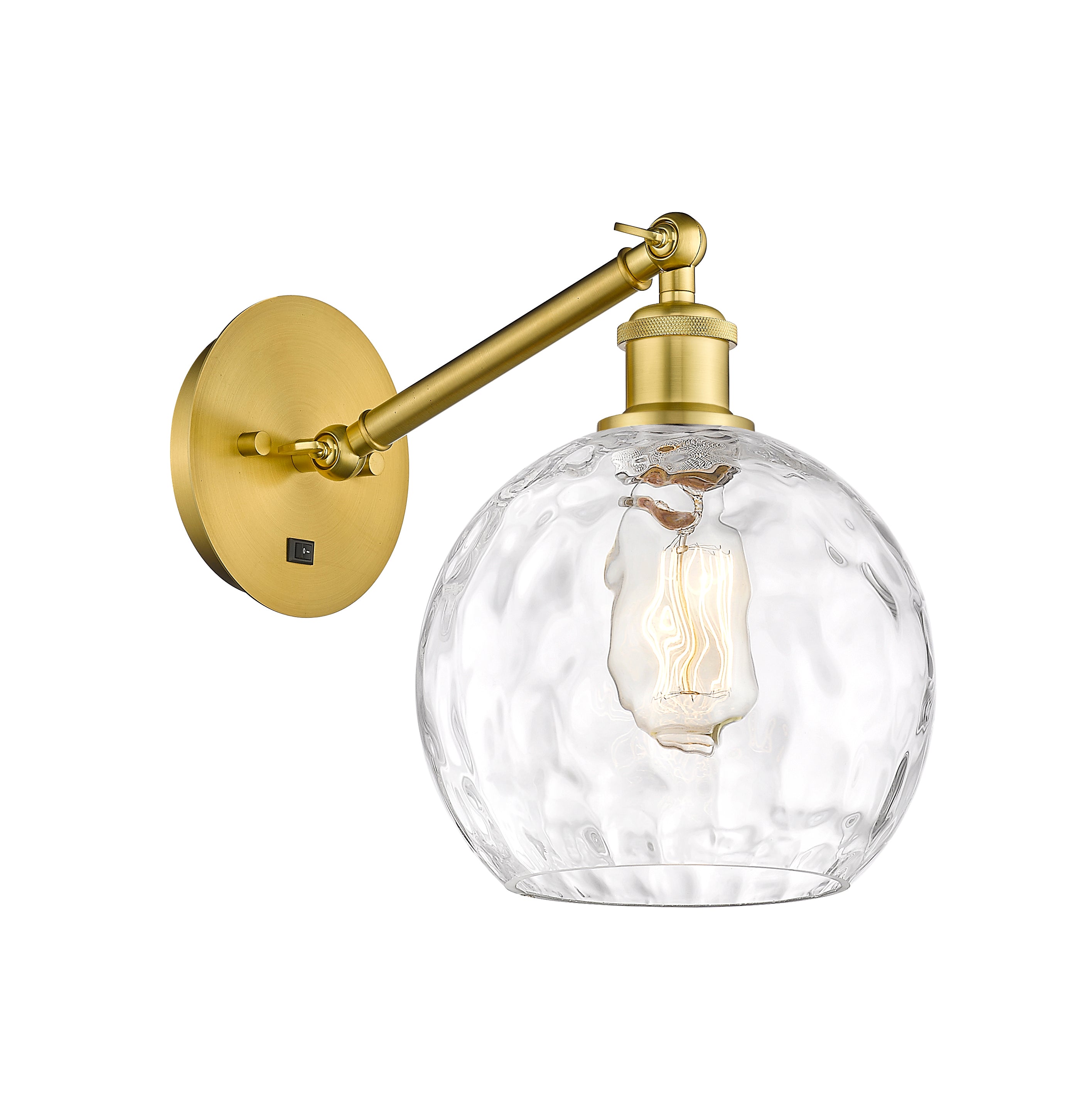 Ballston Sconce Cast Brass Glass Steel