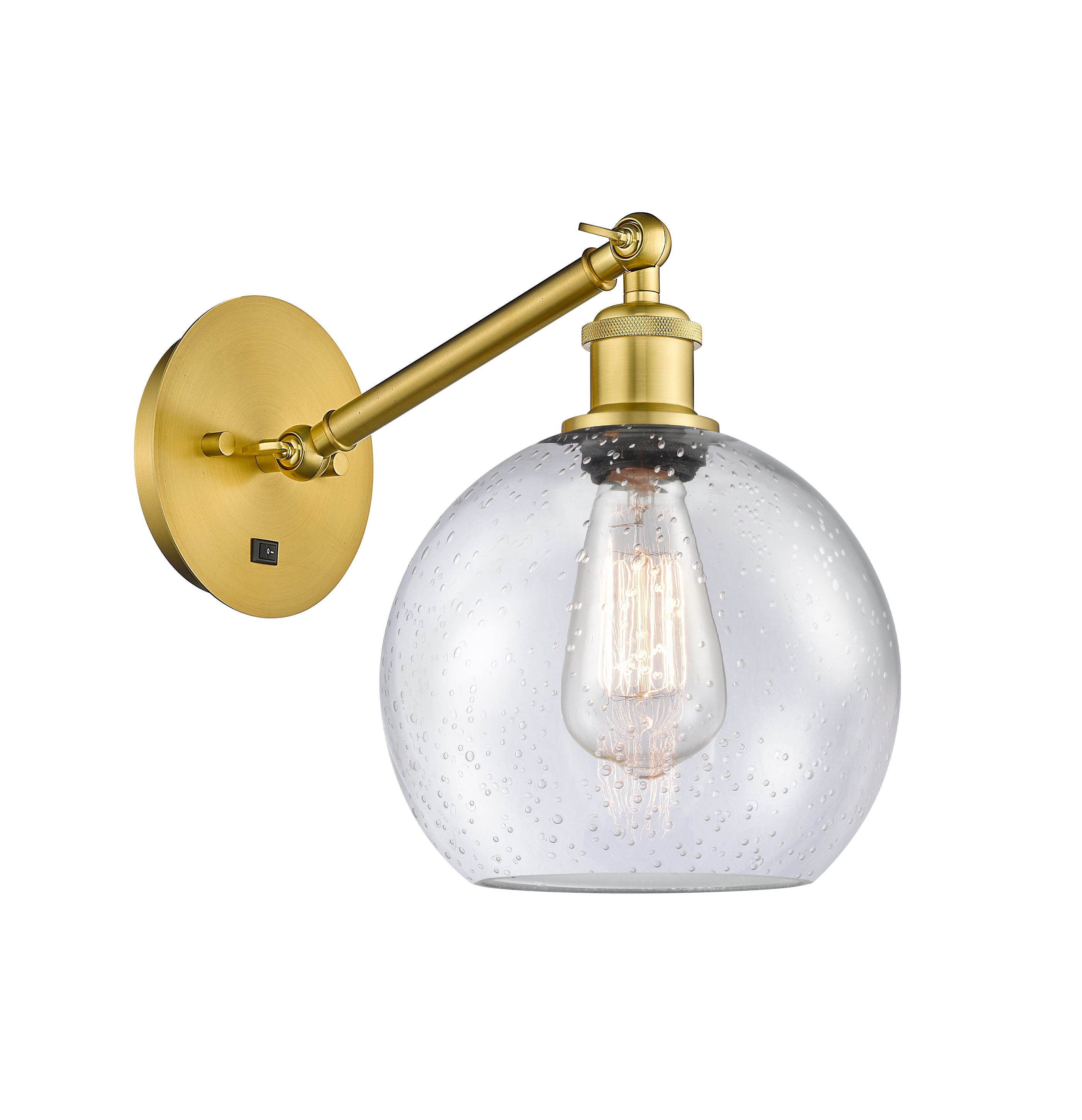 Ballston Sconce Cast Brass Steel Glass