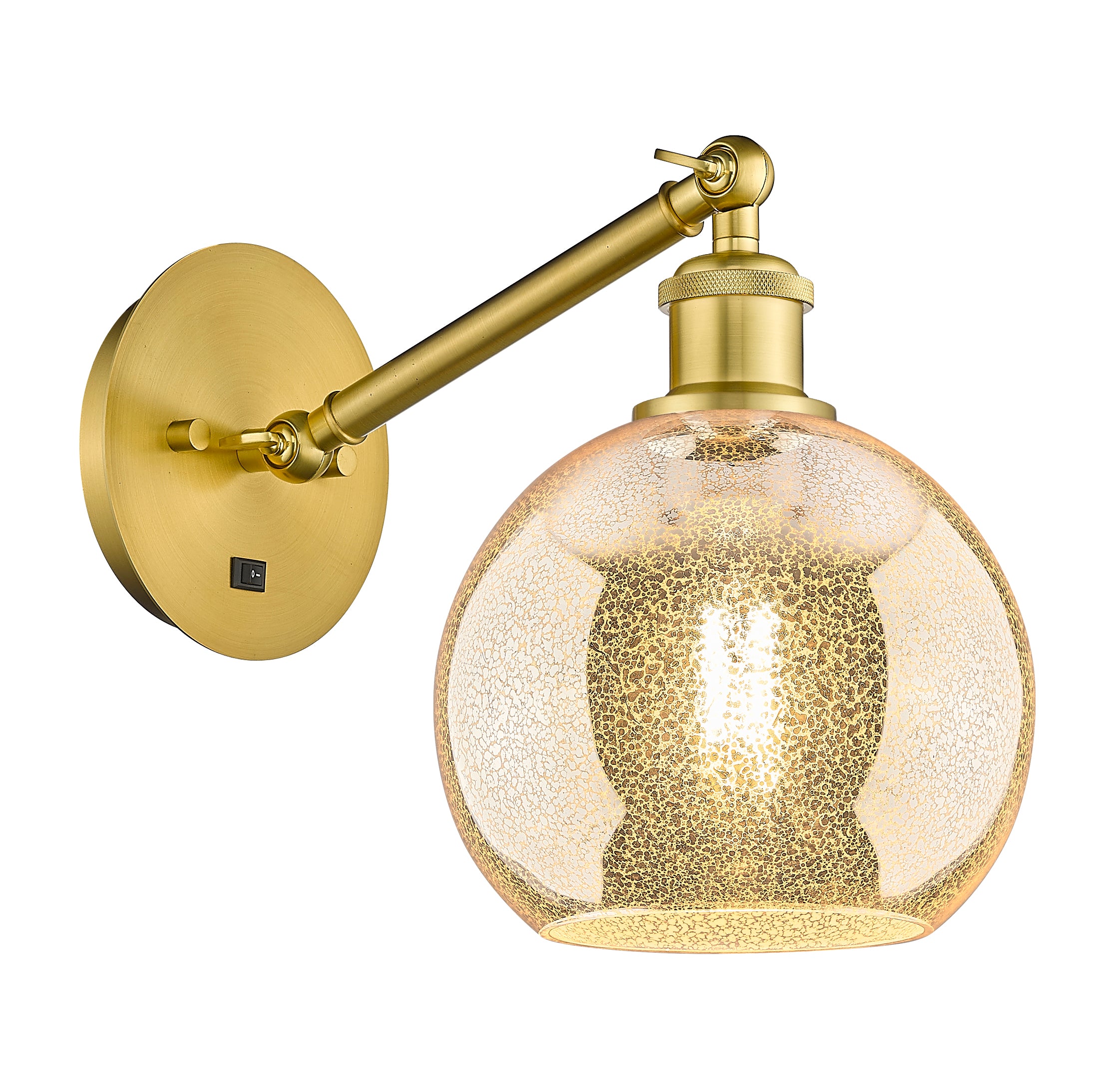 Ballston Sconce Cast Brass Steel Glass