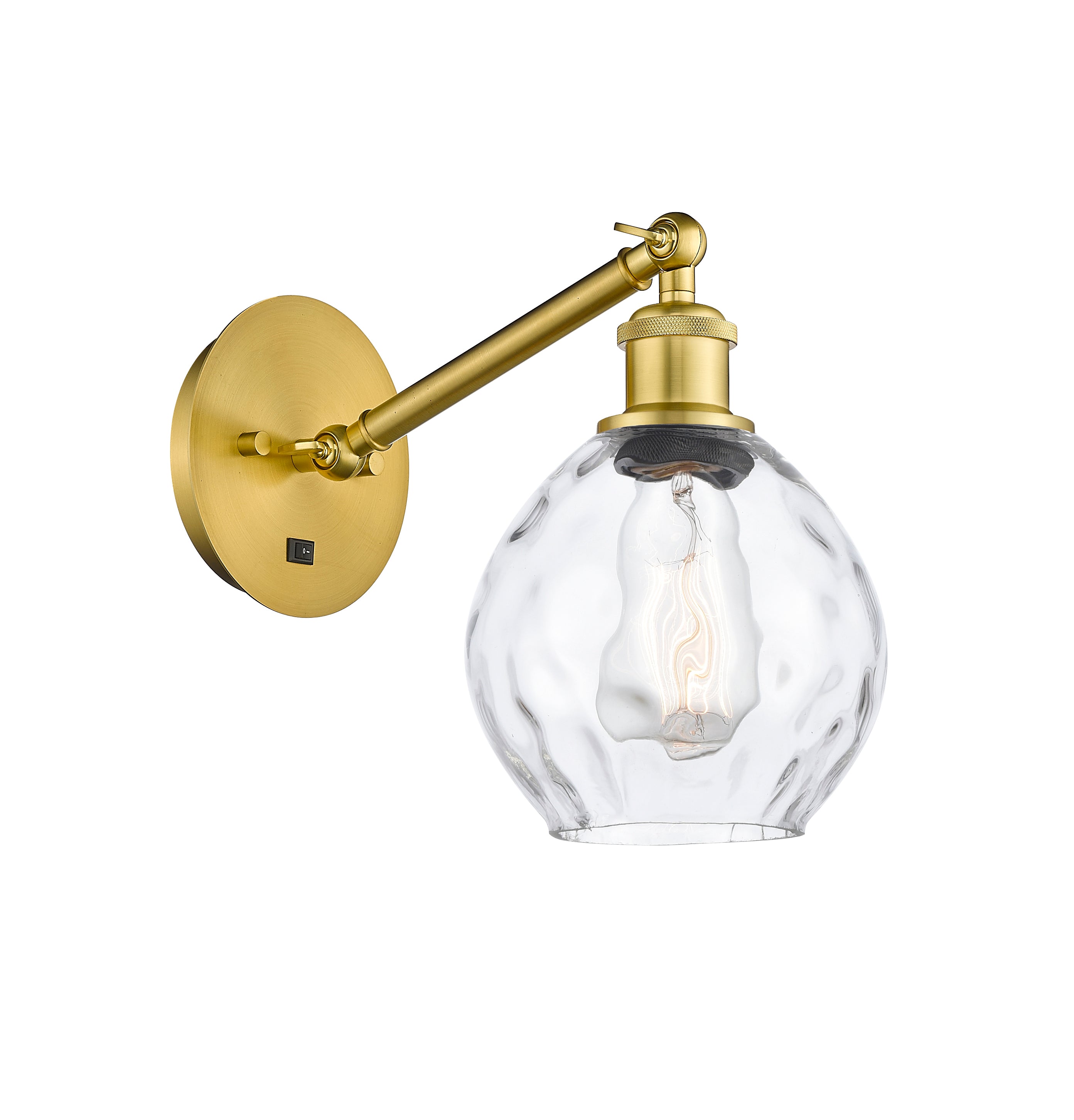 Ballston Sconce Cast Brass Steel Glass