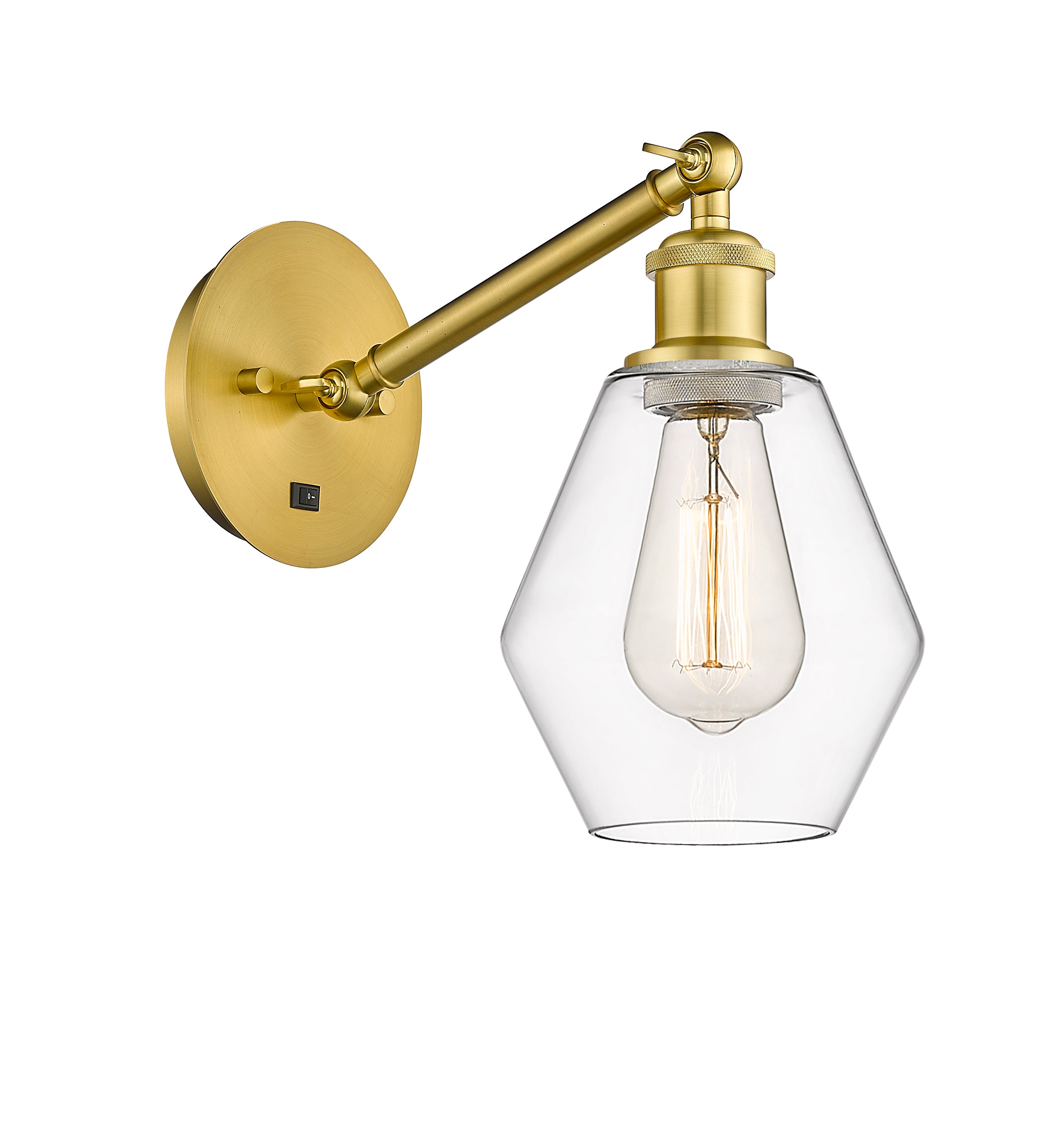 Ballston Sconce Cast Brass Glass Steel