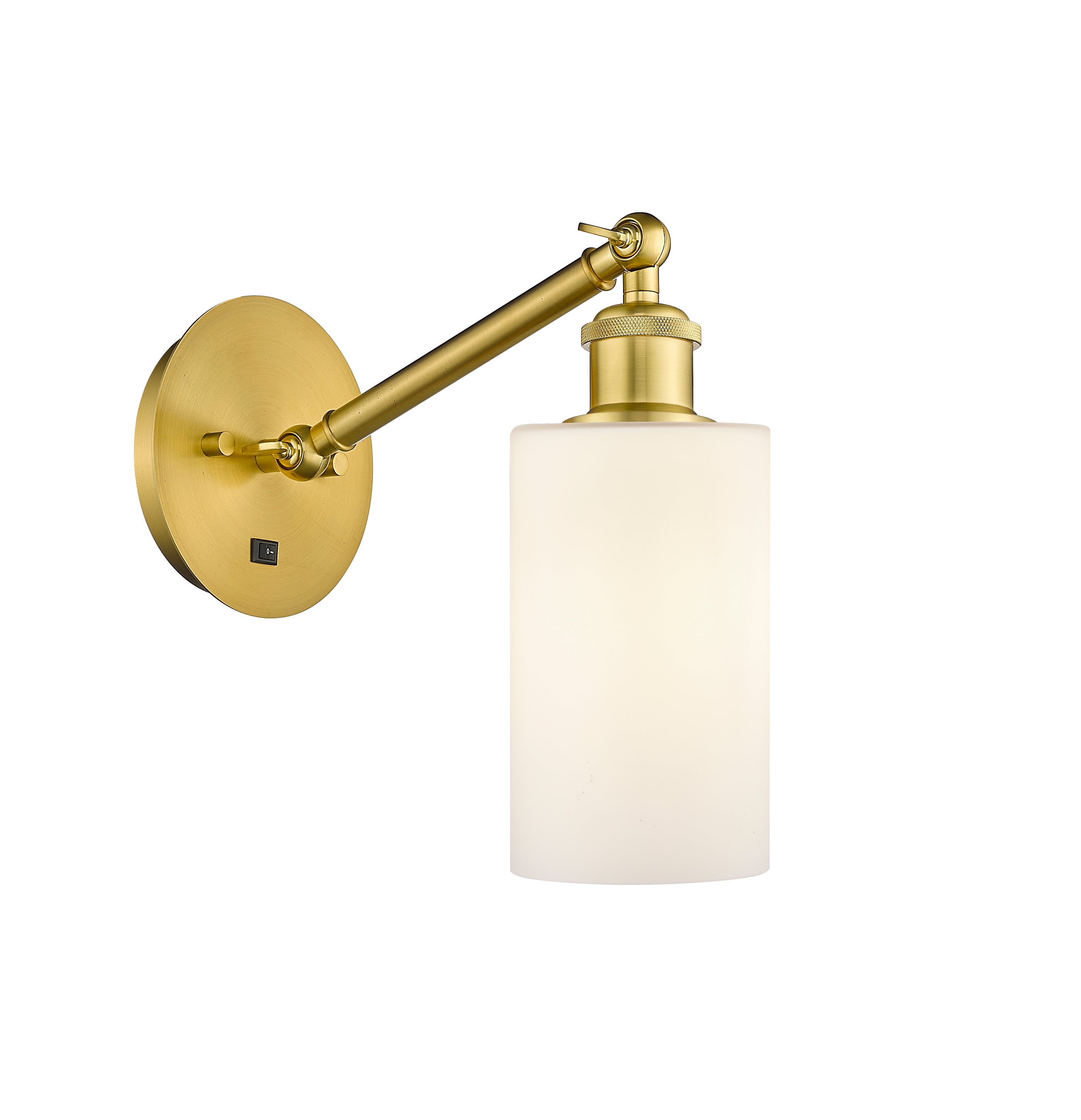 Ballston Sconce Cast Brass Steel Glass