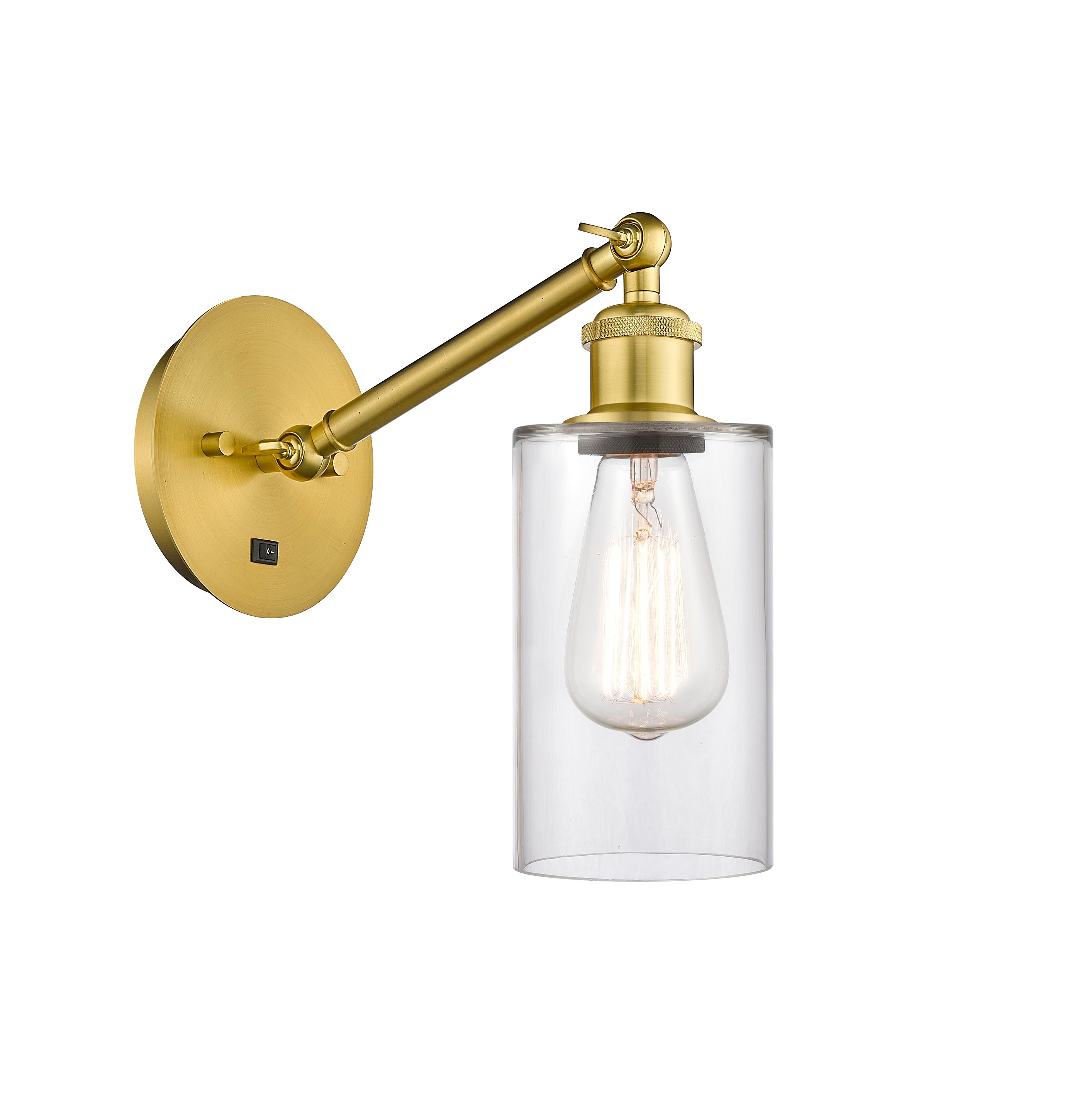Ballston Sconce Cast Brass Steel Glass