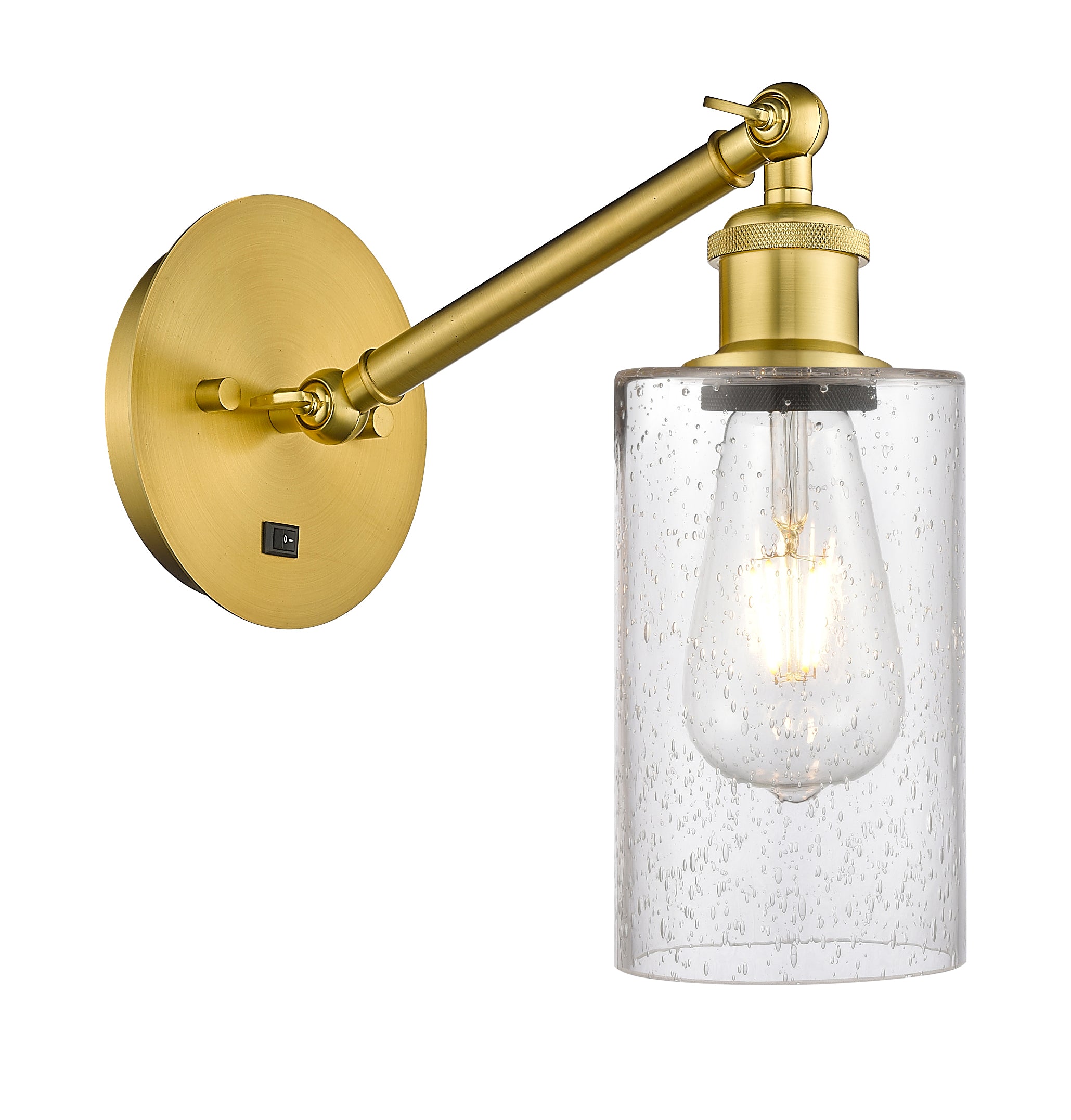 Ballston Sconce Cast Brass Steel Glass