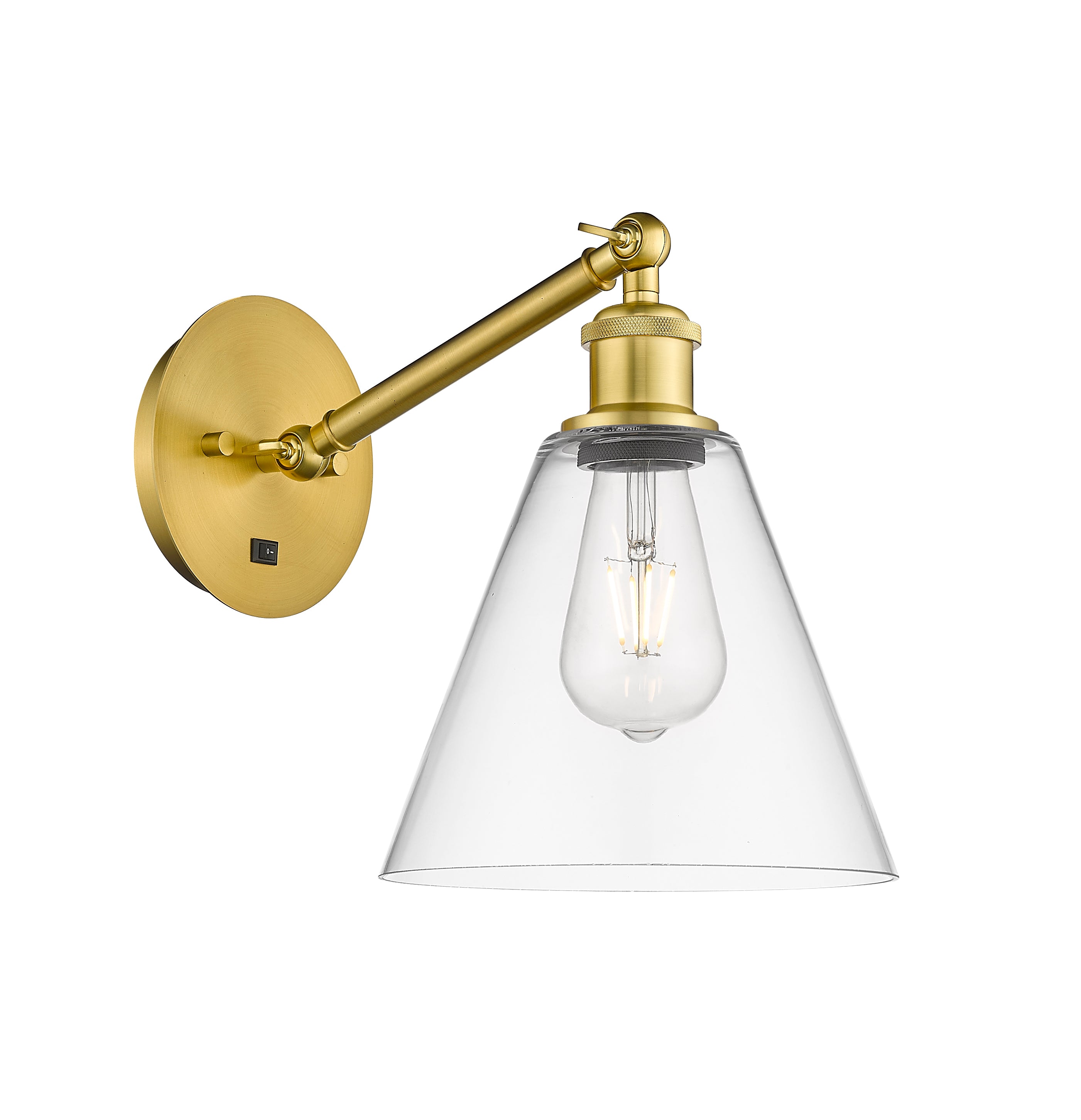 Ballston Sconce Cast Brass 6.5 Inch Width