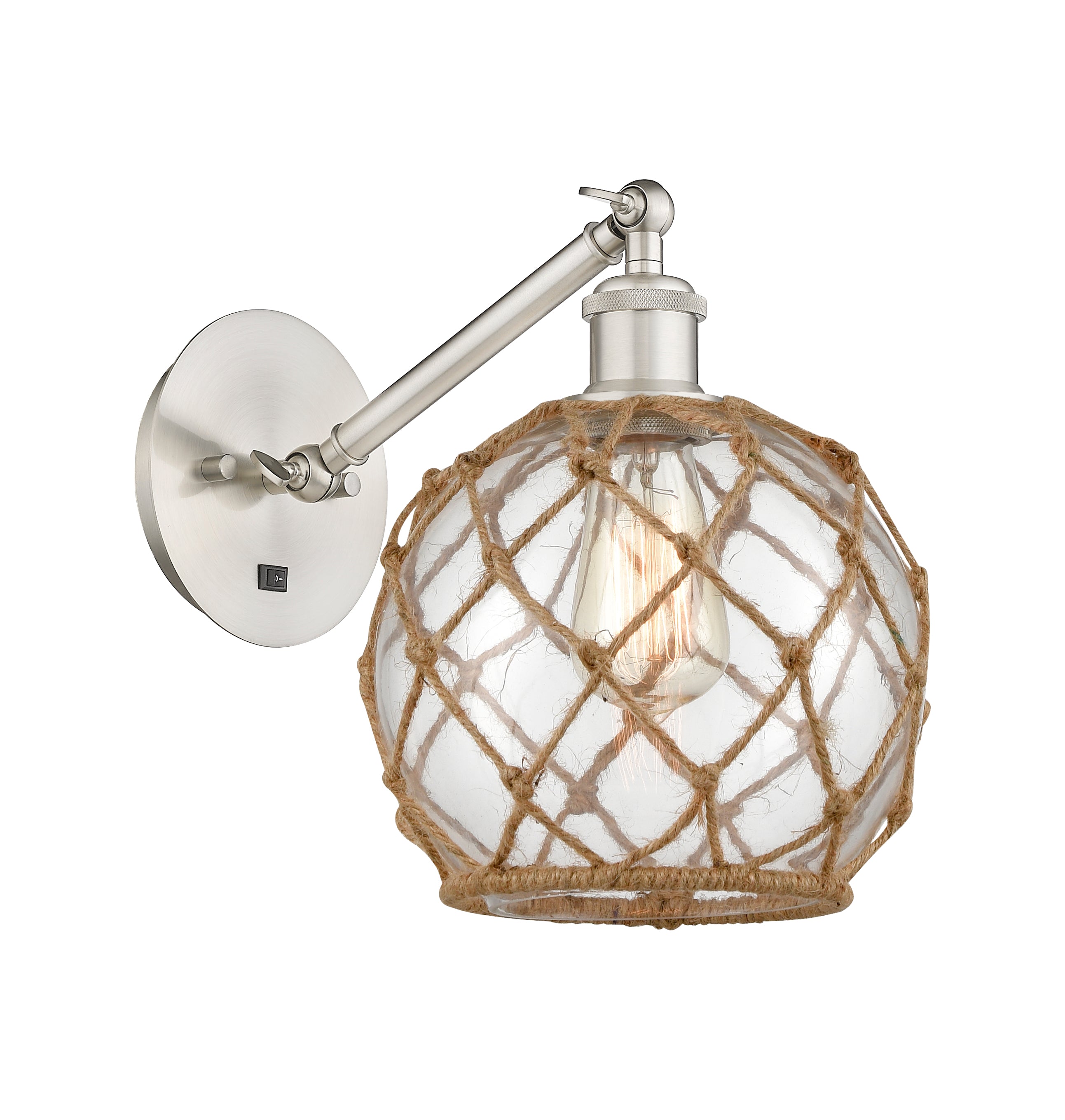 Ballston Sconce Cast Brass Steel Glass