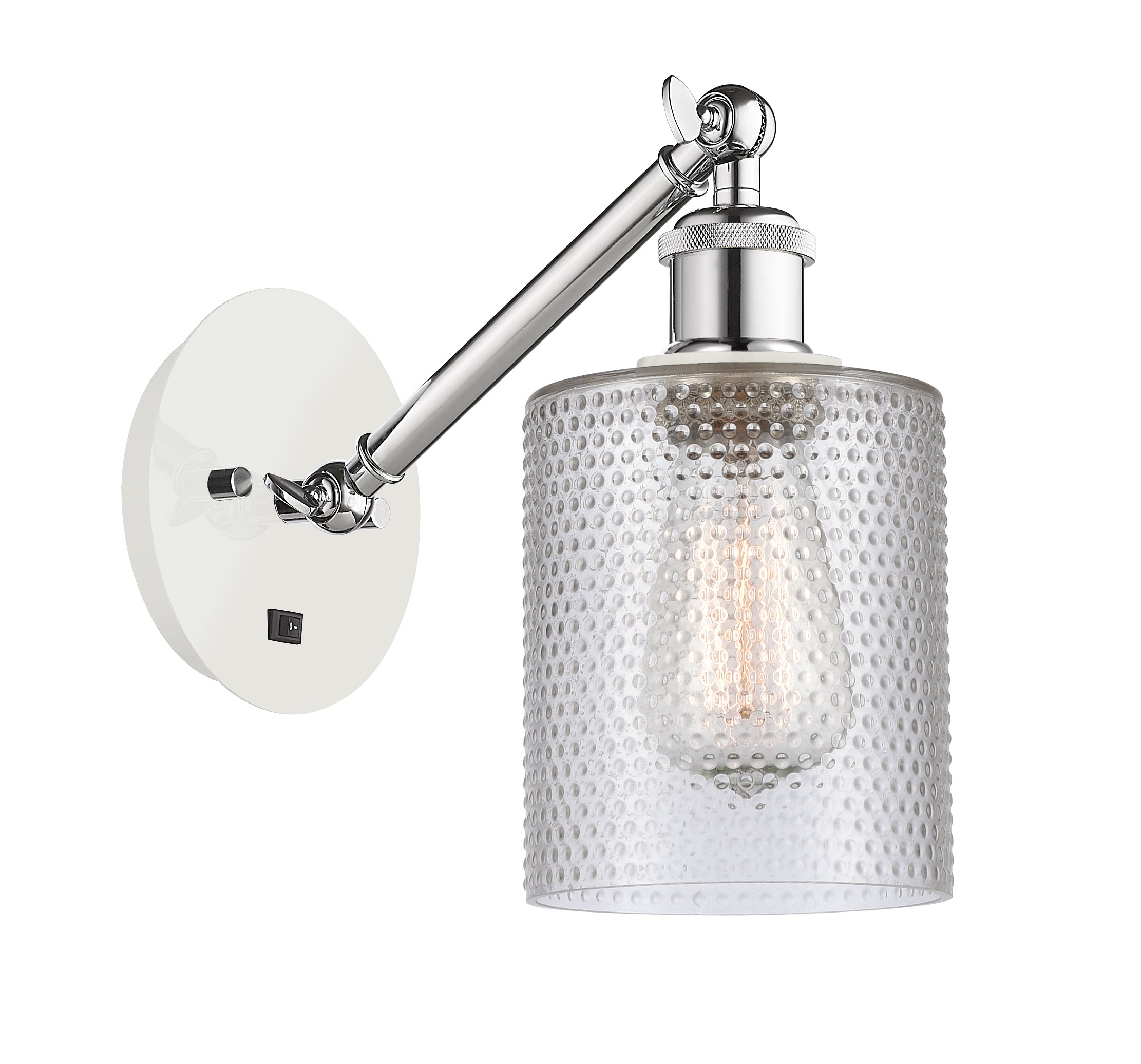 Ballston Sconce Cast Brass Steel Glass