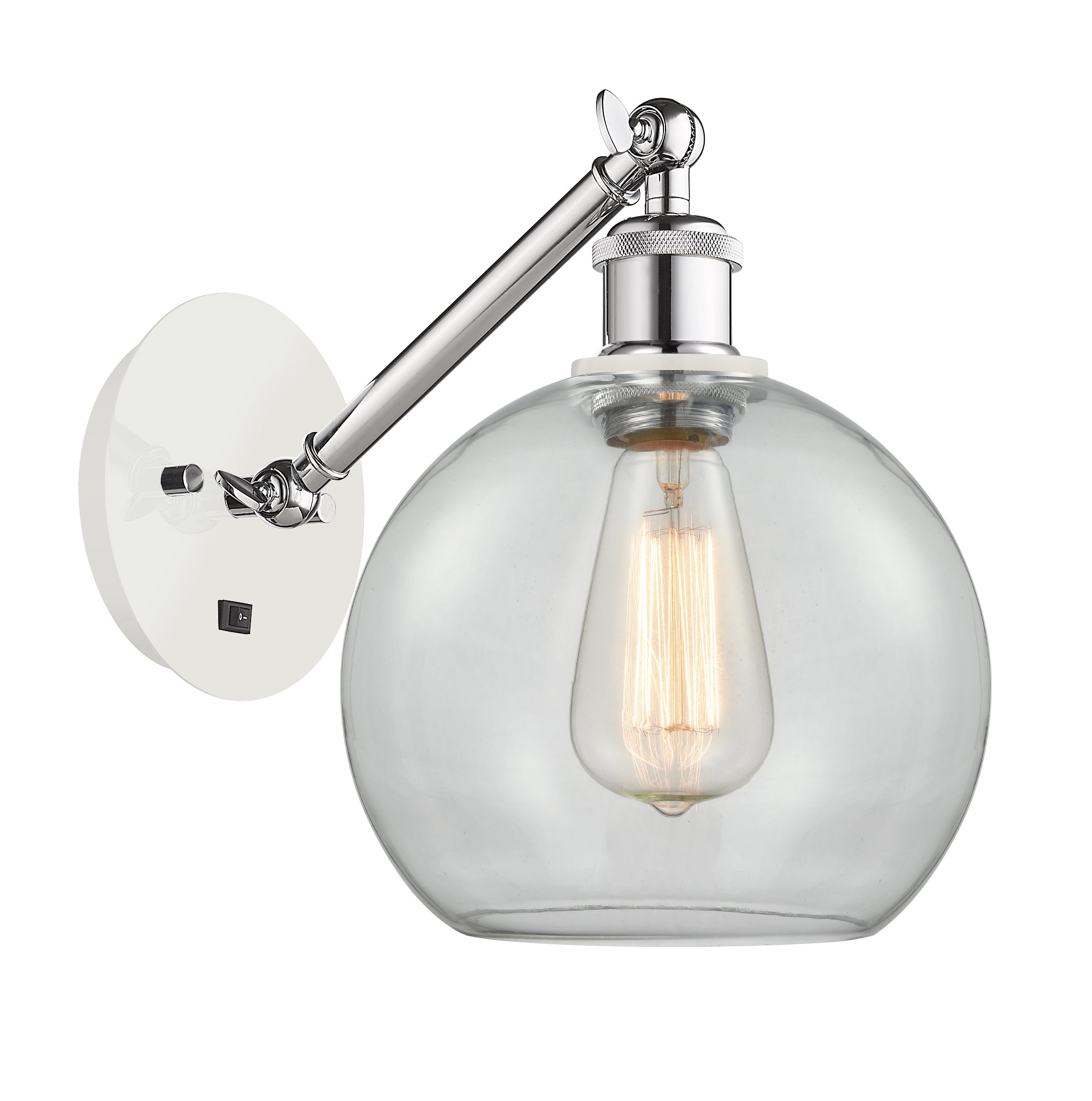 Ballston Sconce Cast Brass Steel Glass