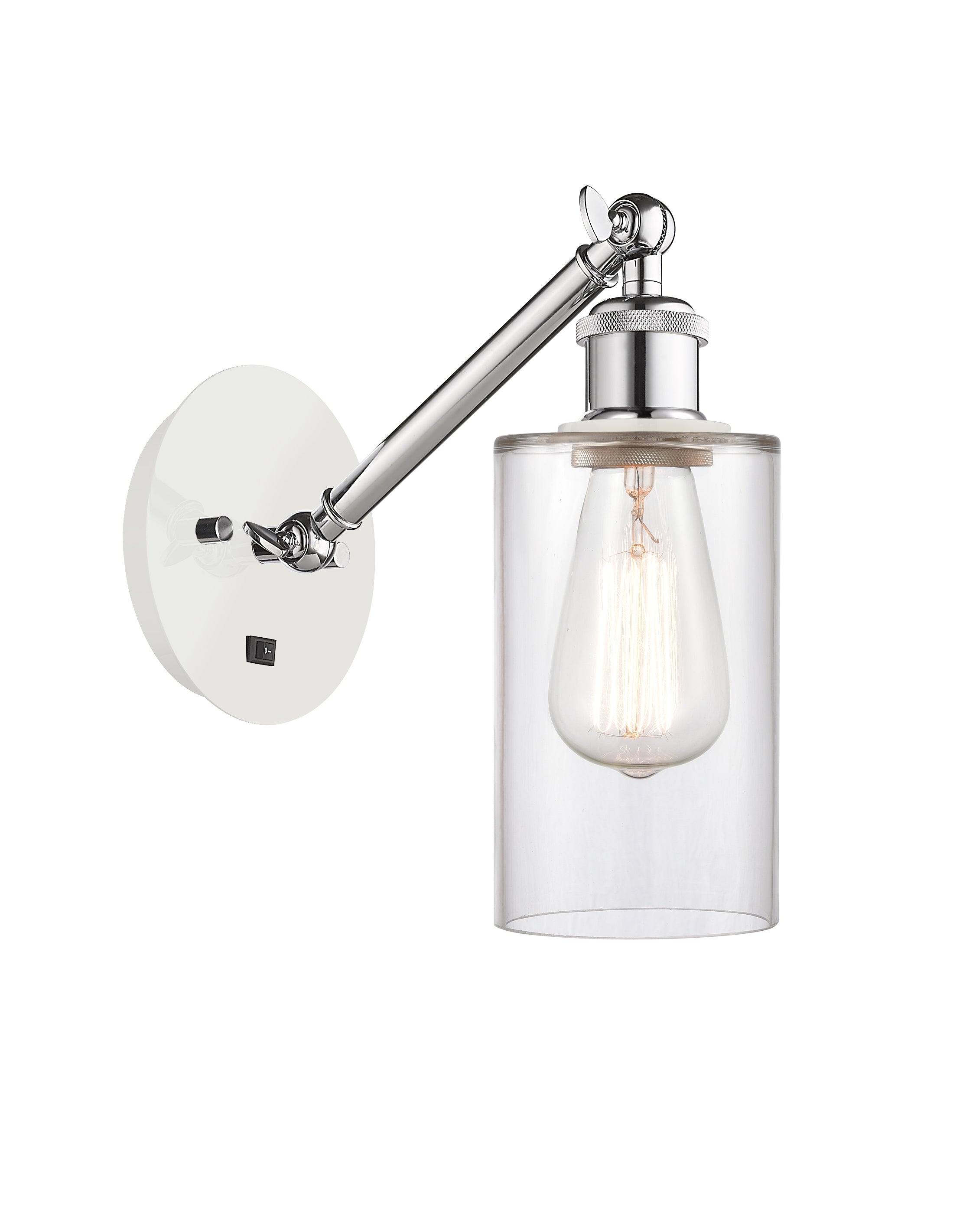 Ballston Sconce Cast Brass Steel Glass