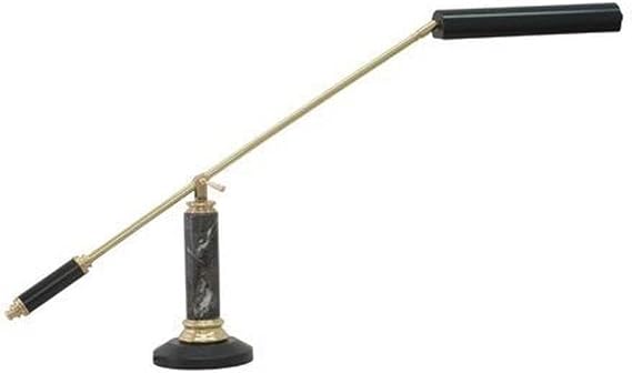 21-inch Piano/desk Black Polished Brass Desk Lamp
