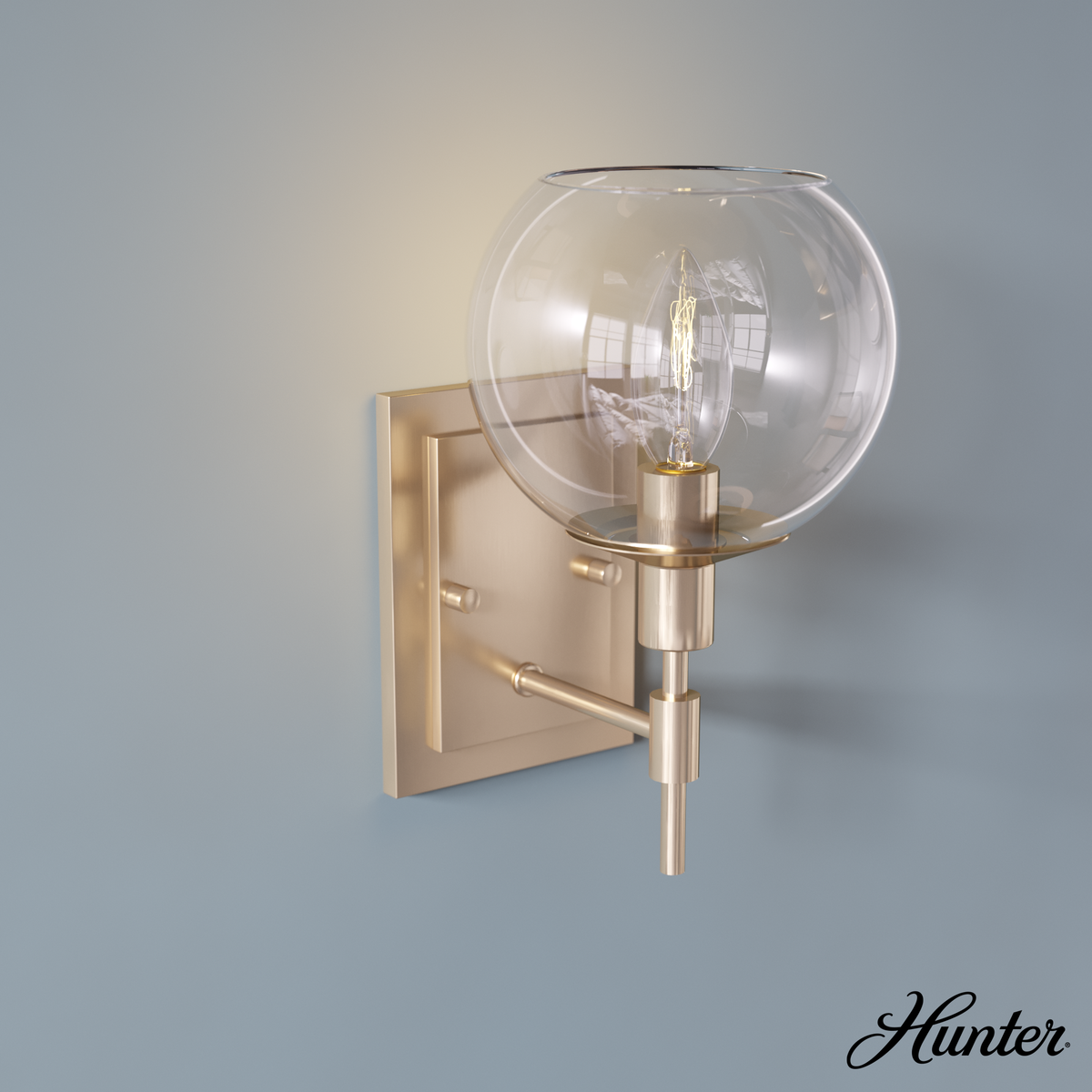 Hartland 4-inch 1-light Brushed Nickel Pendant with Seeded Glass