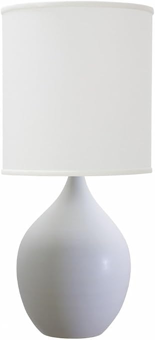 20.5-inch Scatchard White Gloss Table Lamp