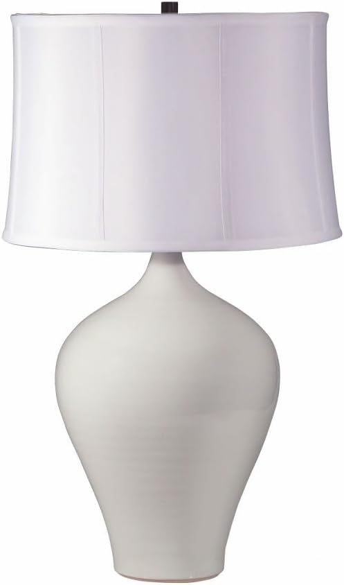 25-inch Scatchard Decorated Gray LED Table Lamp
