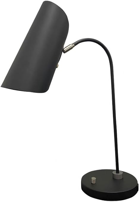 23-inch Logan Black Satin Nickel Table Lamp