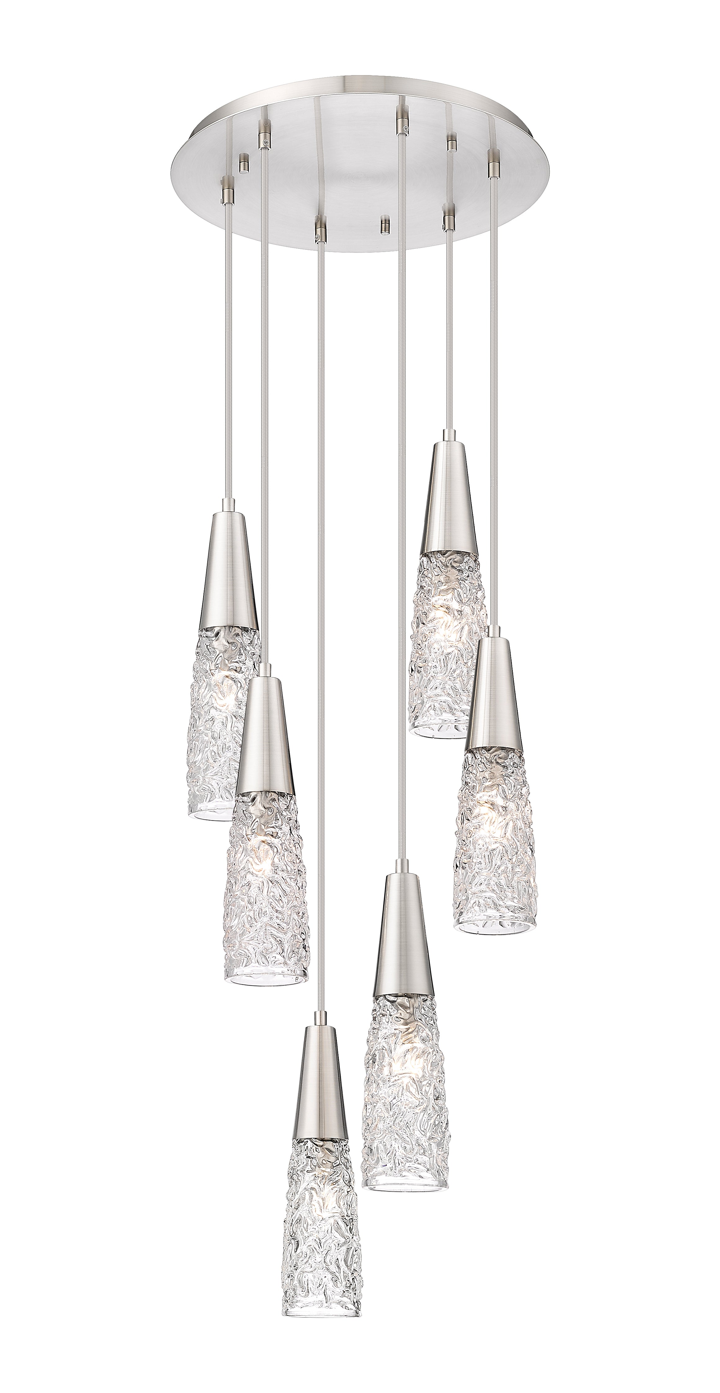 Downtown Urban Multi Pendant Brushed Brass