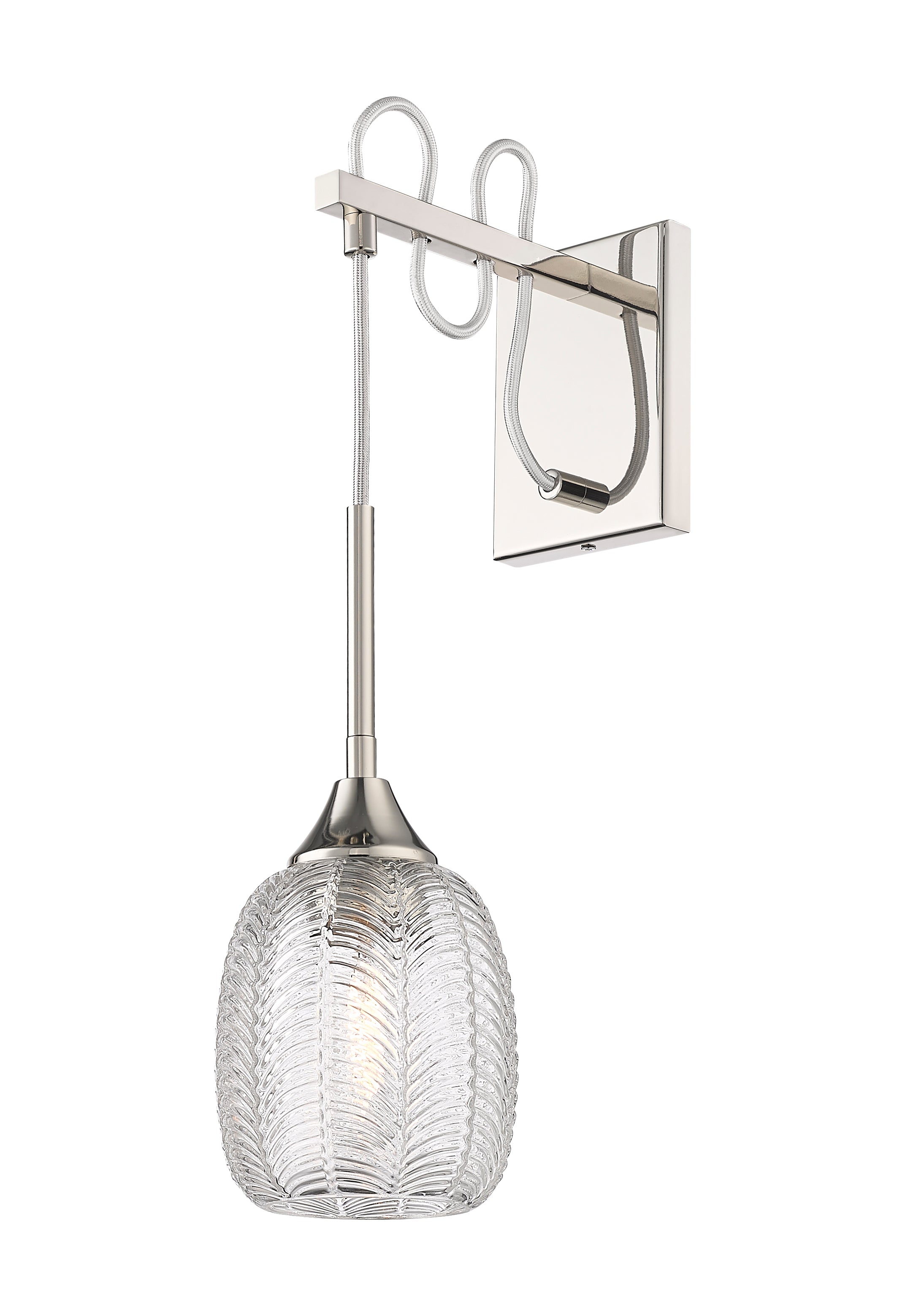 Downtown Urban Sconce Glass Steel Dimmable