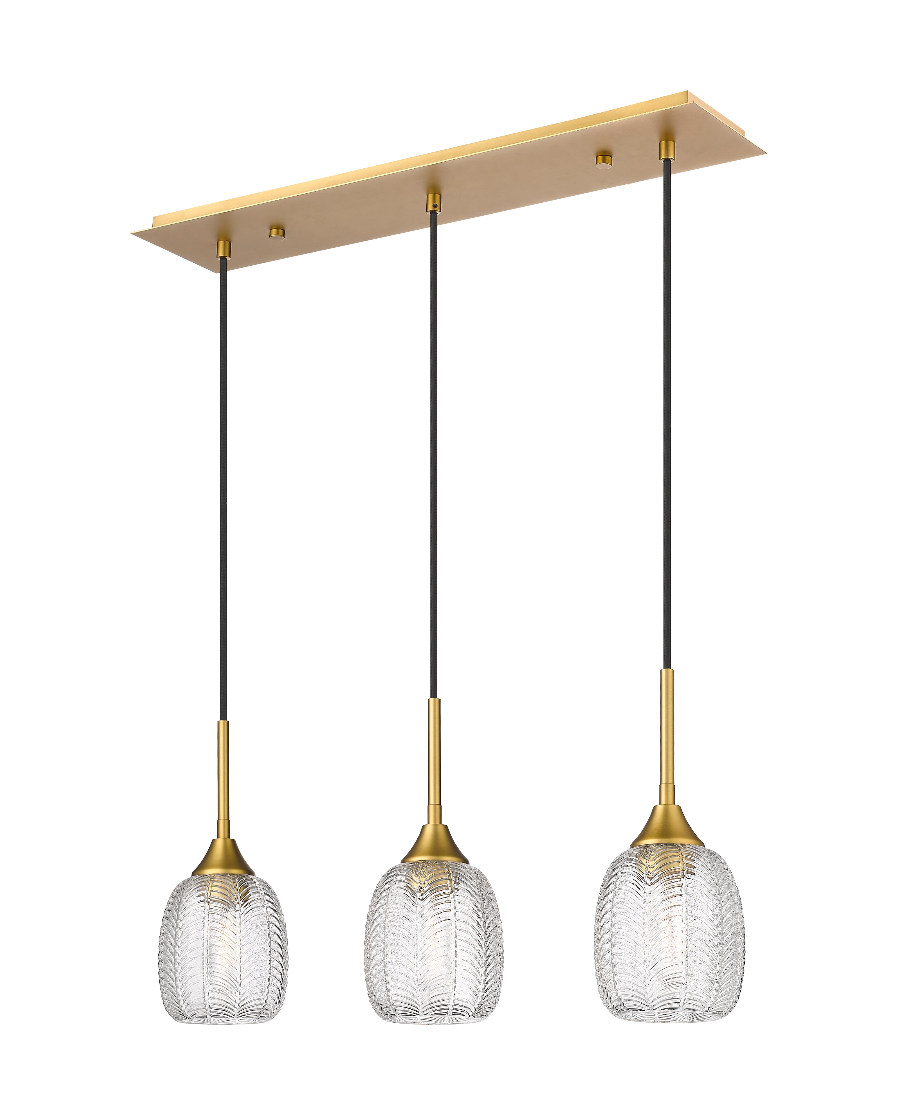 Downtown Urban Island Light Glass Steel