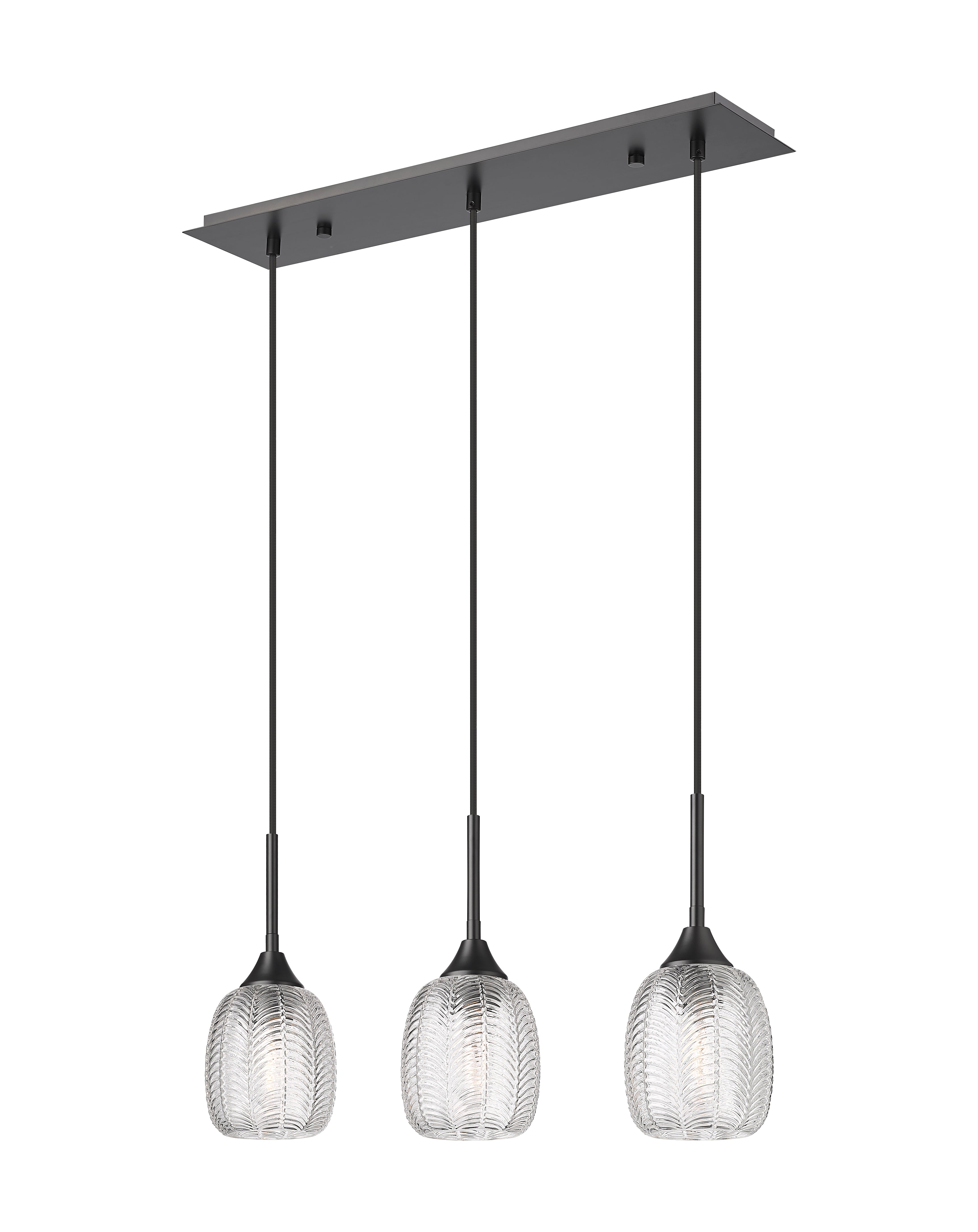 Downtown Urban Island Light Glass Steel