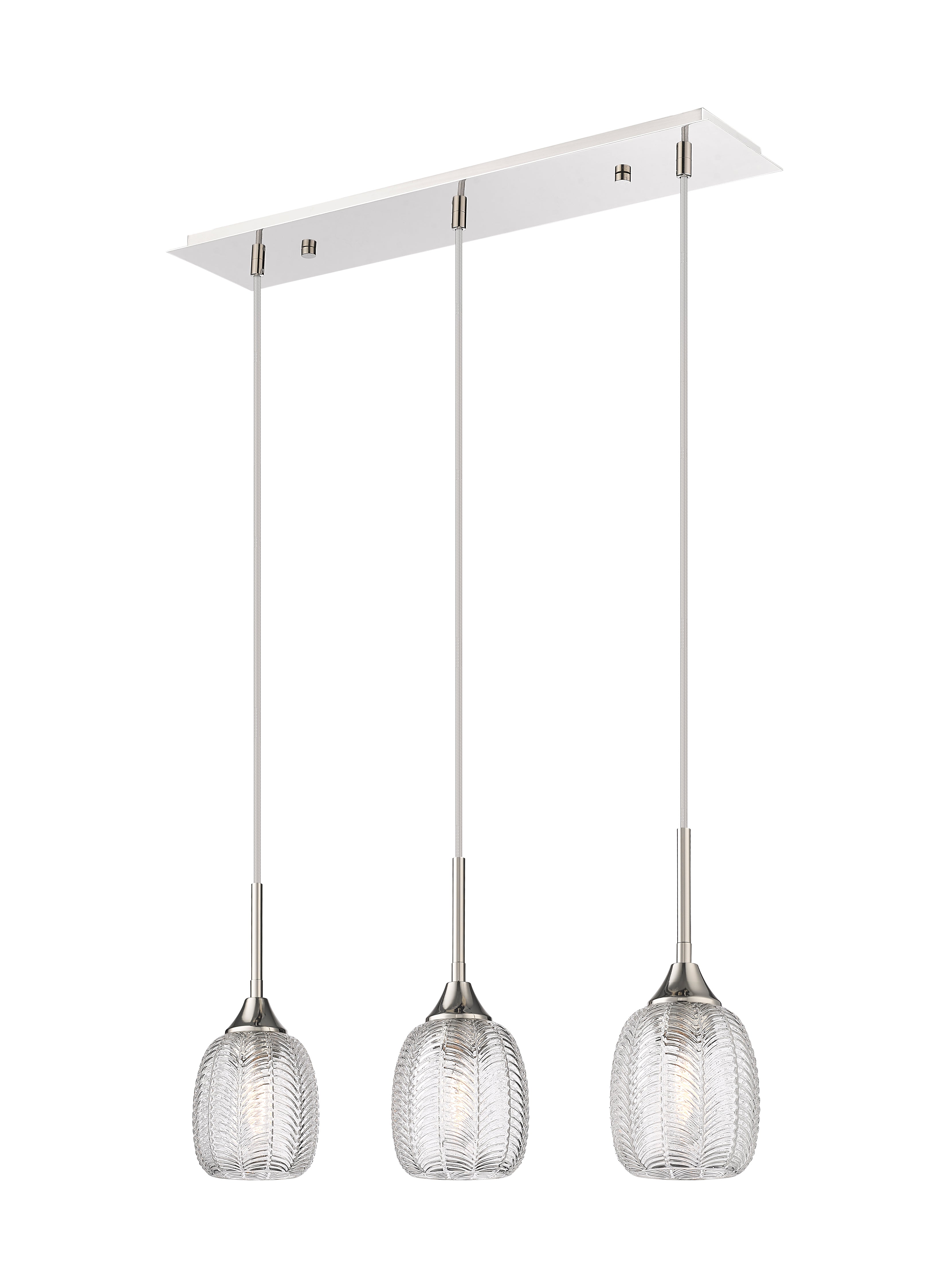 Downtown Urban Island Light Glass Steel