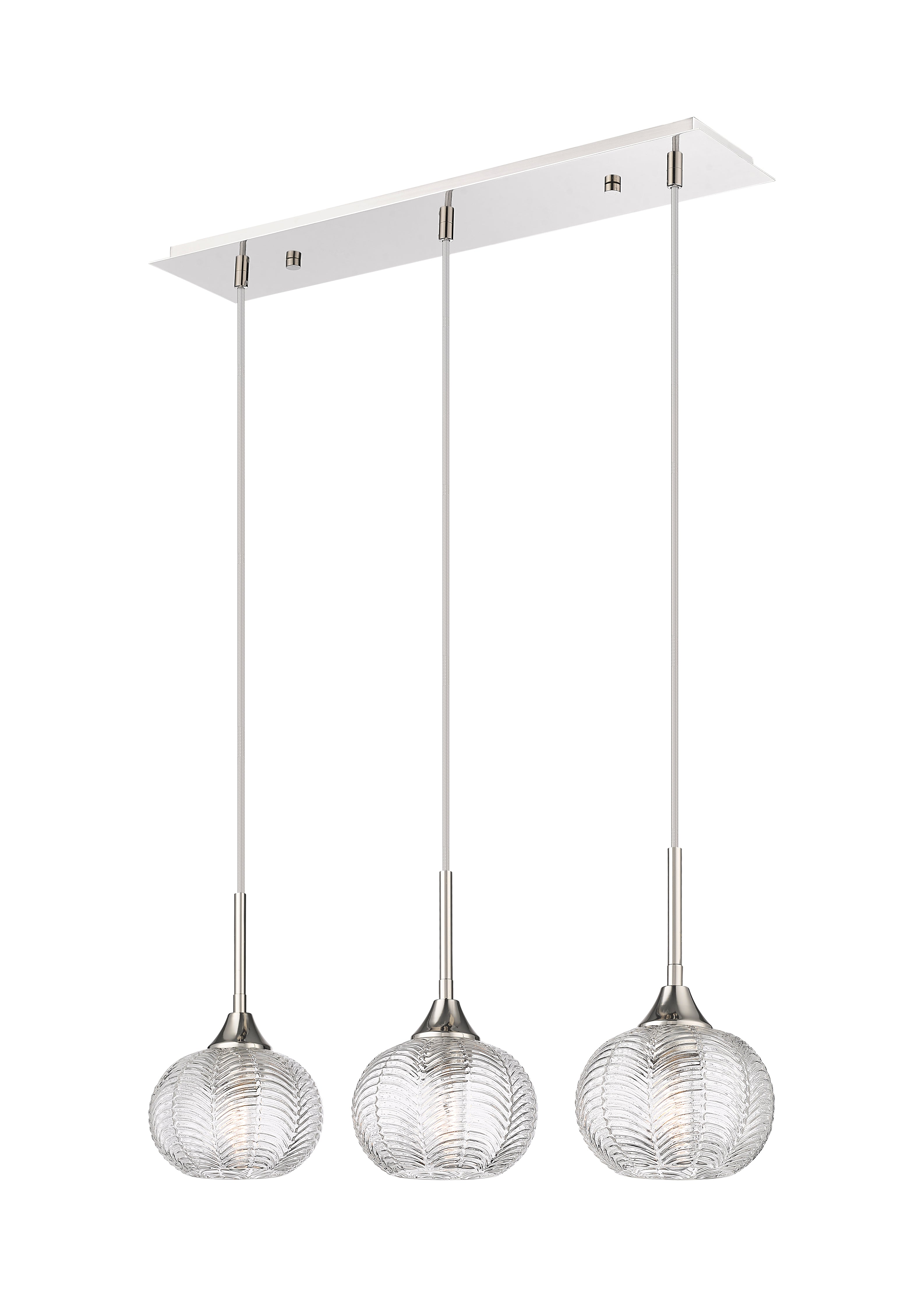 Downtown Urban Island Light Glass Steel