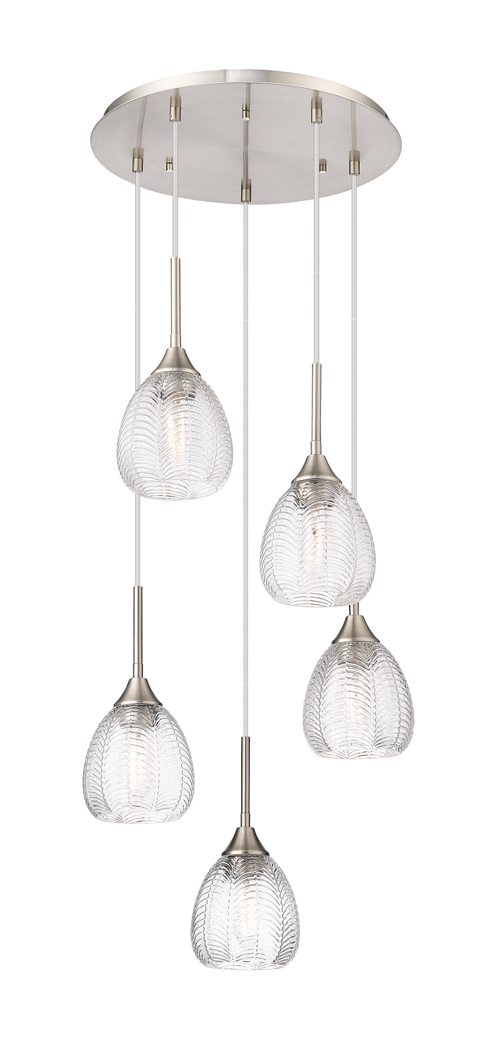 Downtown Urban Multi Pendant Brushed Brass