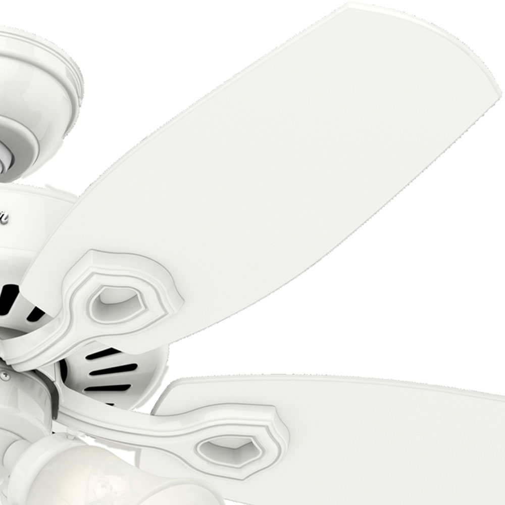 42 inch Builder Snow White Ceiling Fan with LED Light Kit