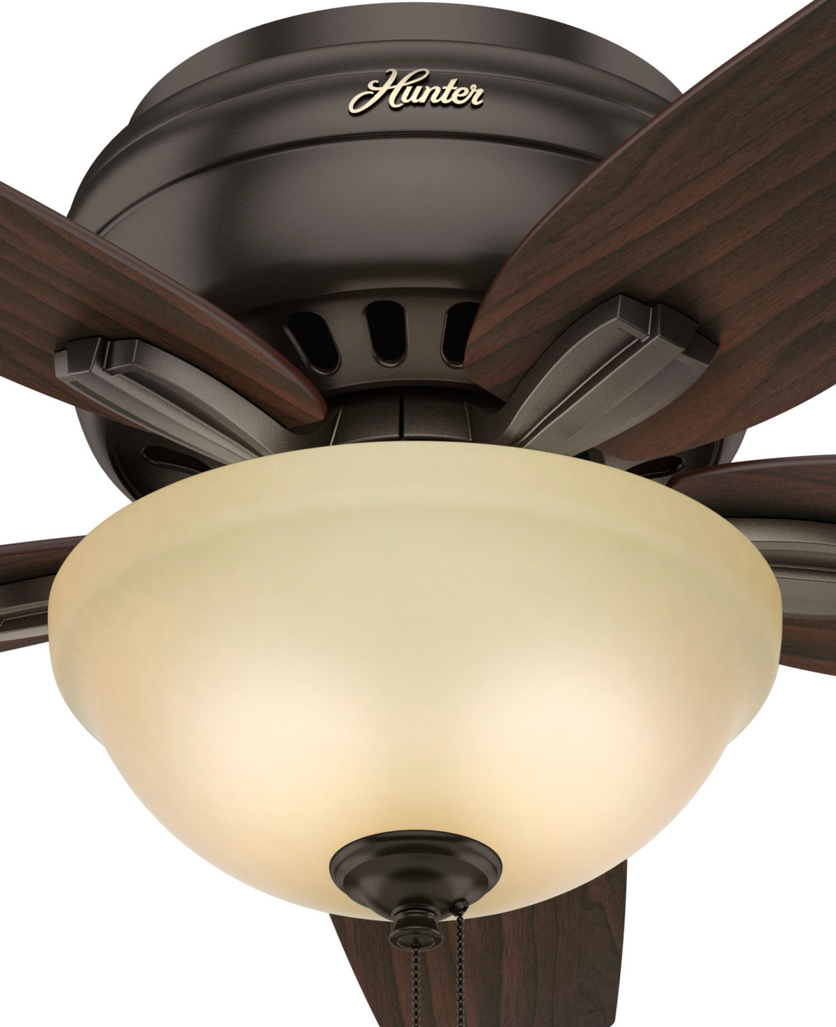 42 inch Newsome Premier Bronze Low Profile Ceiling Fan with LED Light Kit and Pull Chain