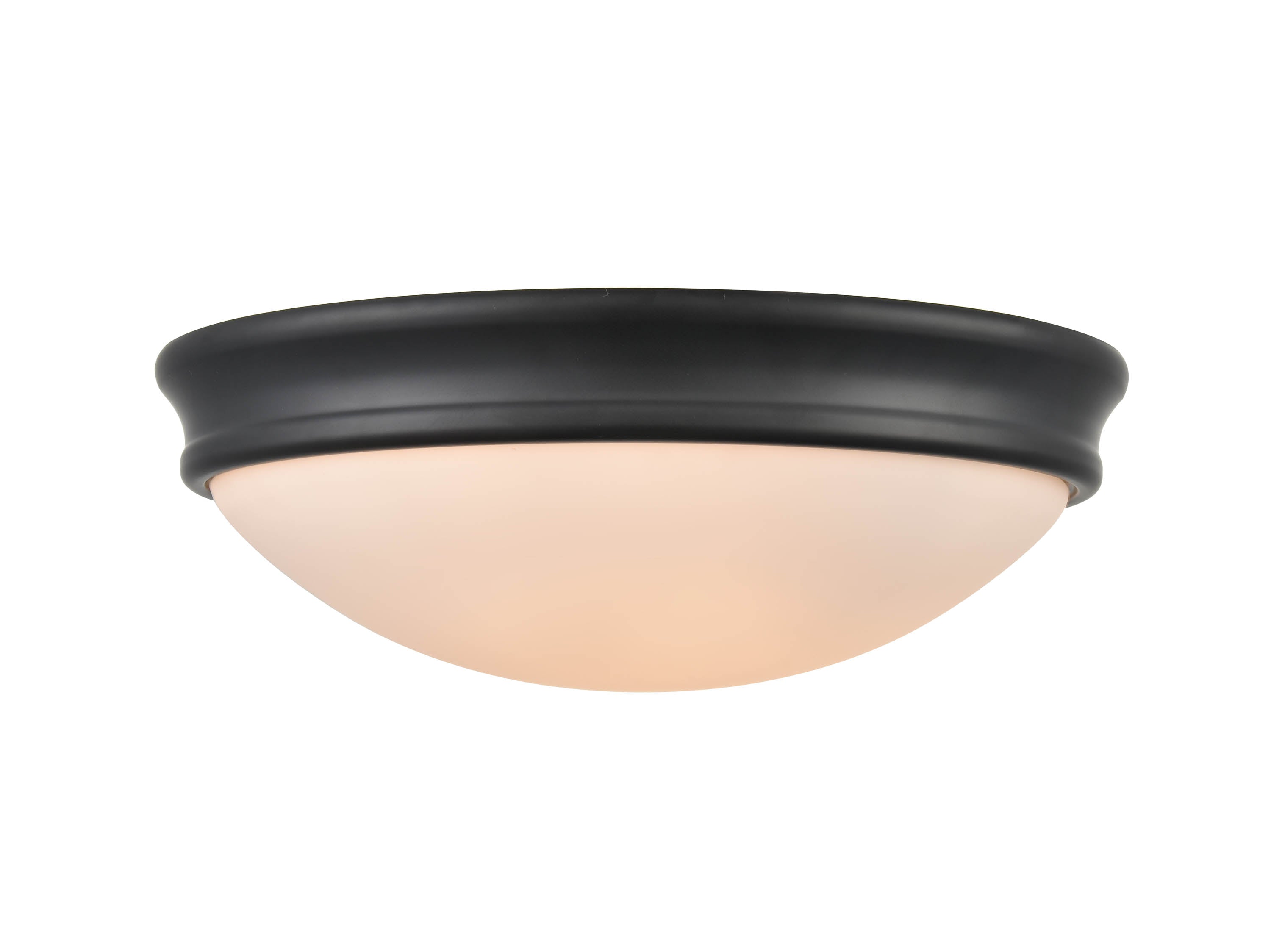 4.25'' Baumann Matte Black 2 Light Flush Mount