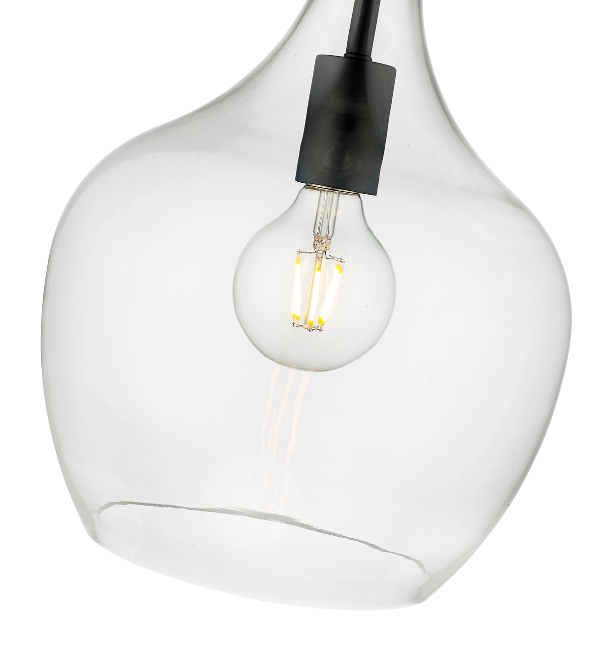 15'' Lamara Matte Black 1 Light Pendant
