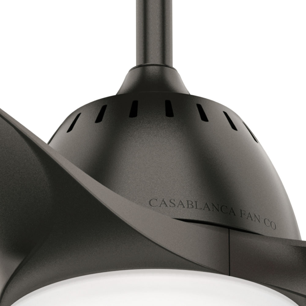Casablanca 52 inch Wisp Noble Bronze Ceiling Fan with LED Light Kit and Handheld Remote
