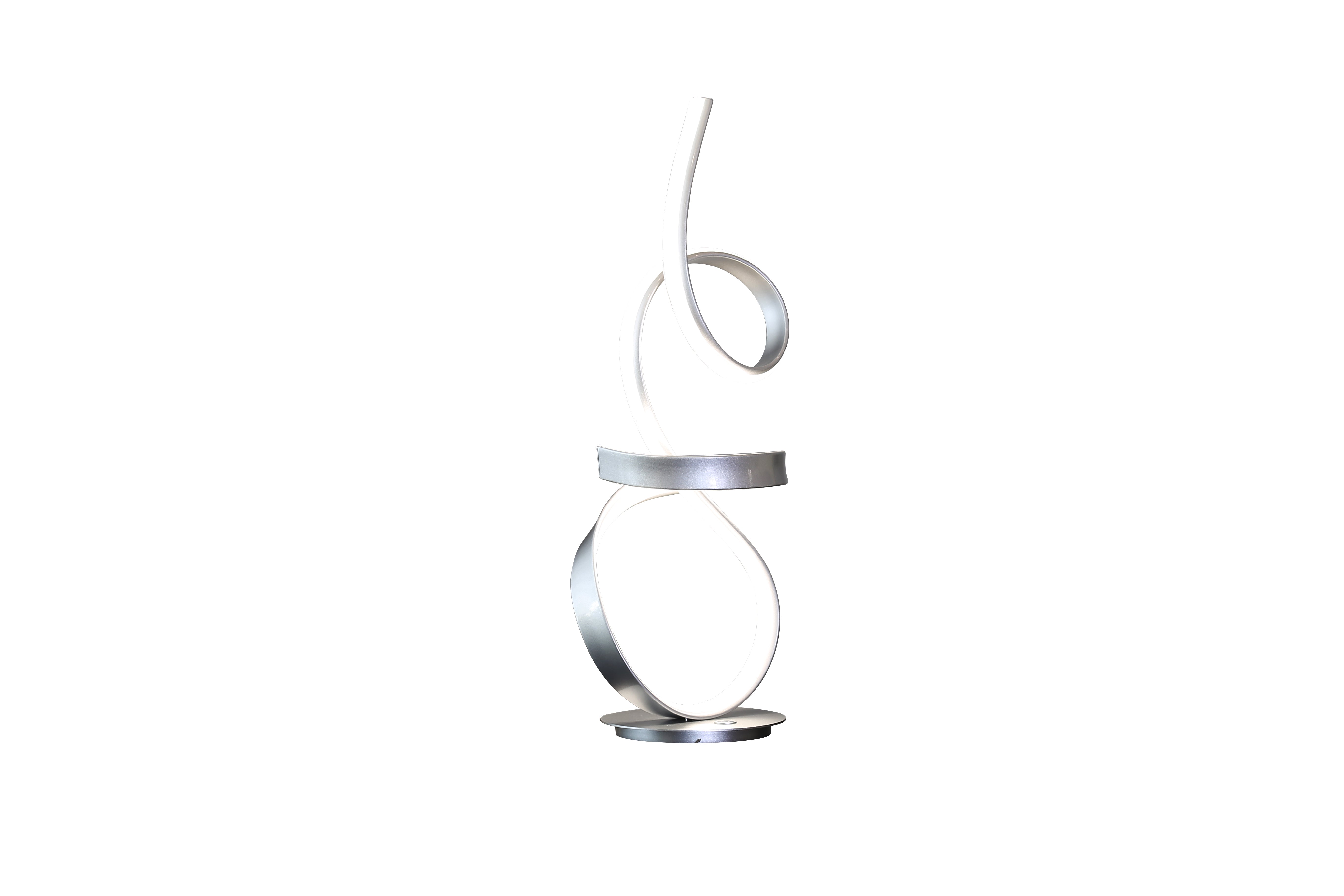 Amsterdam Silver Table Lamp | LED Strip & Touch Dimmer