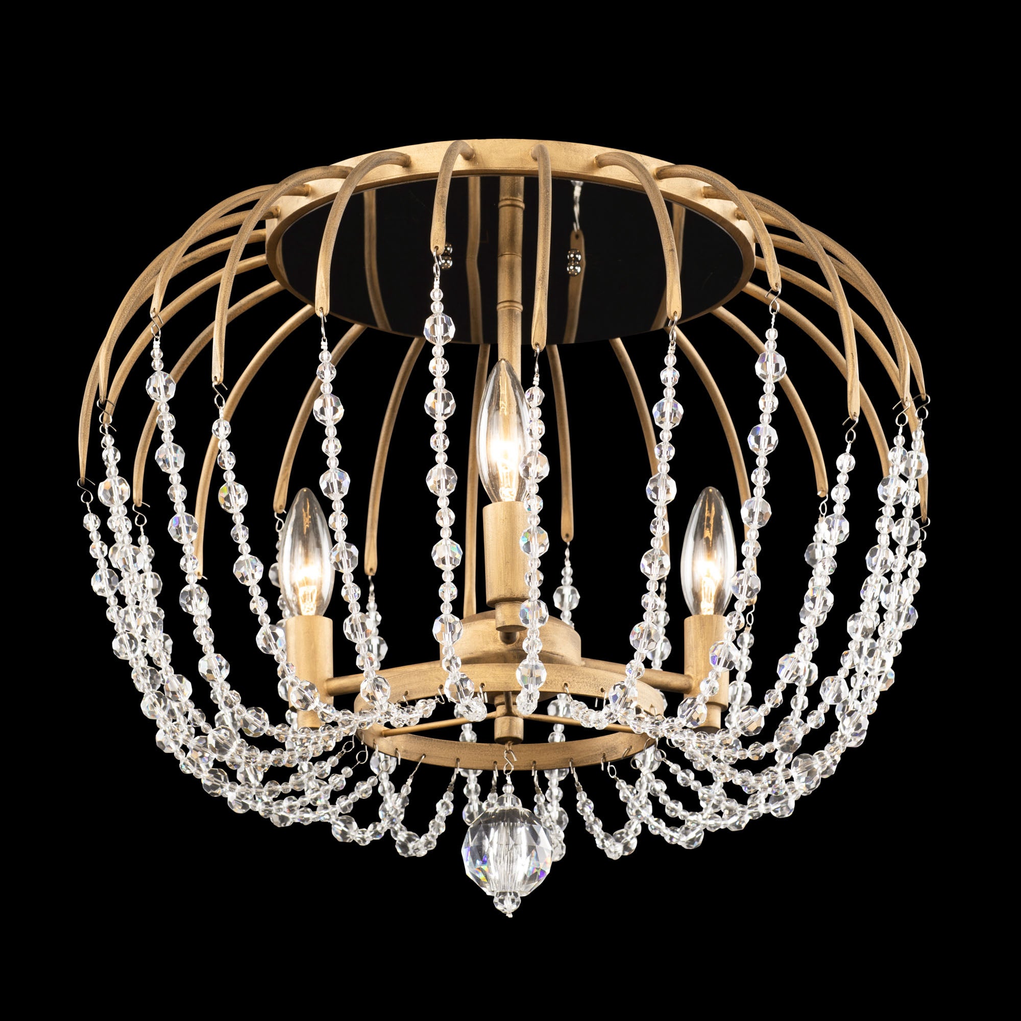 Voliere 3 Light Semi-Flush Mount
