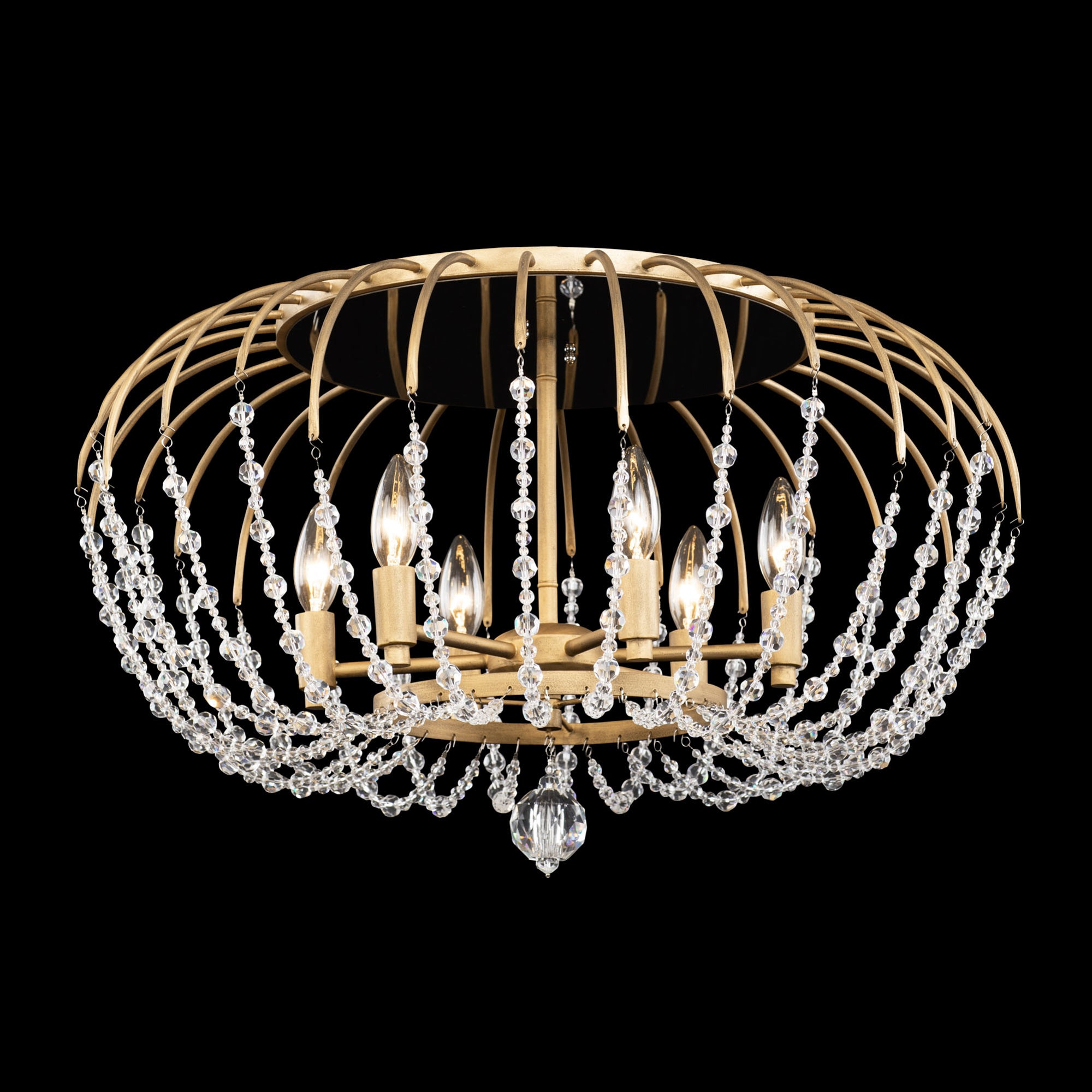 Voliere 6 Light Semi-Flush Mount