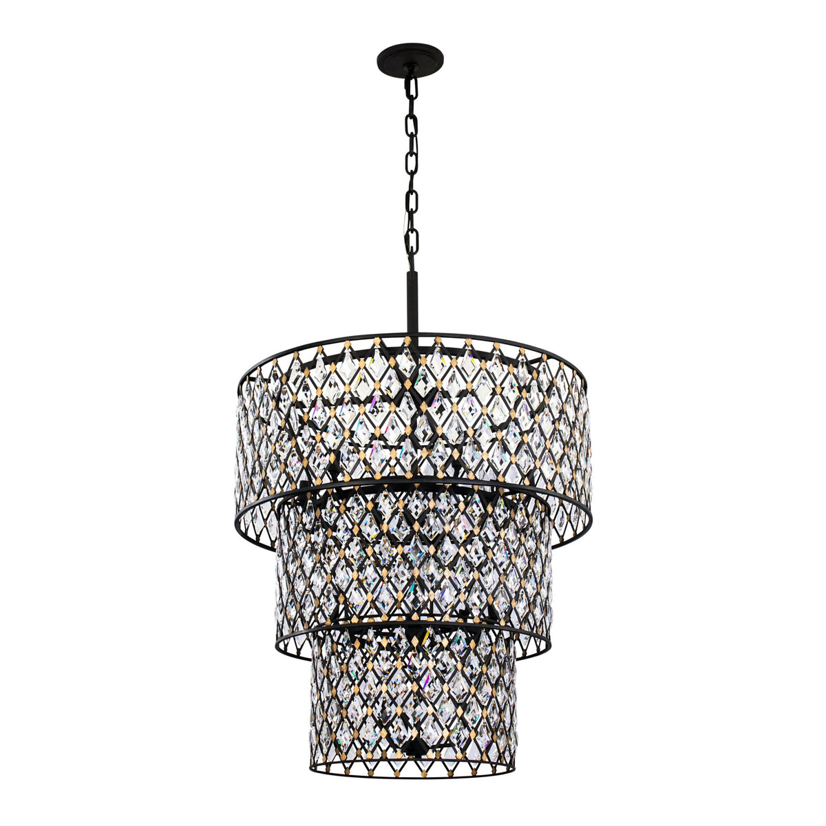 Windsor 13 Light 3-Tier Crystal Chandelier