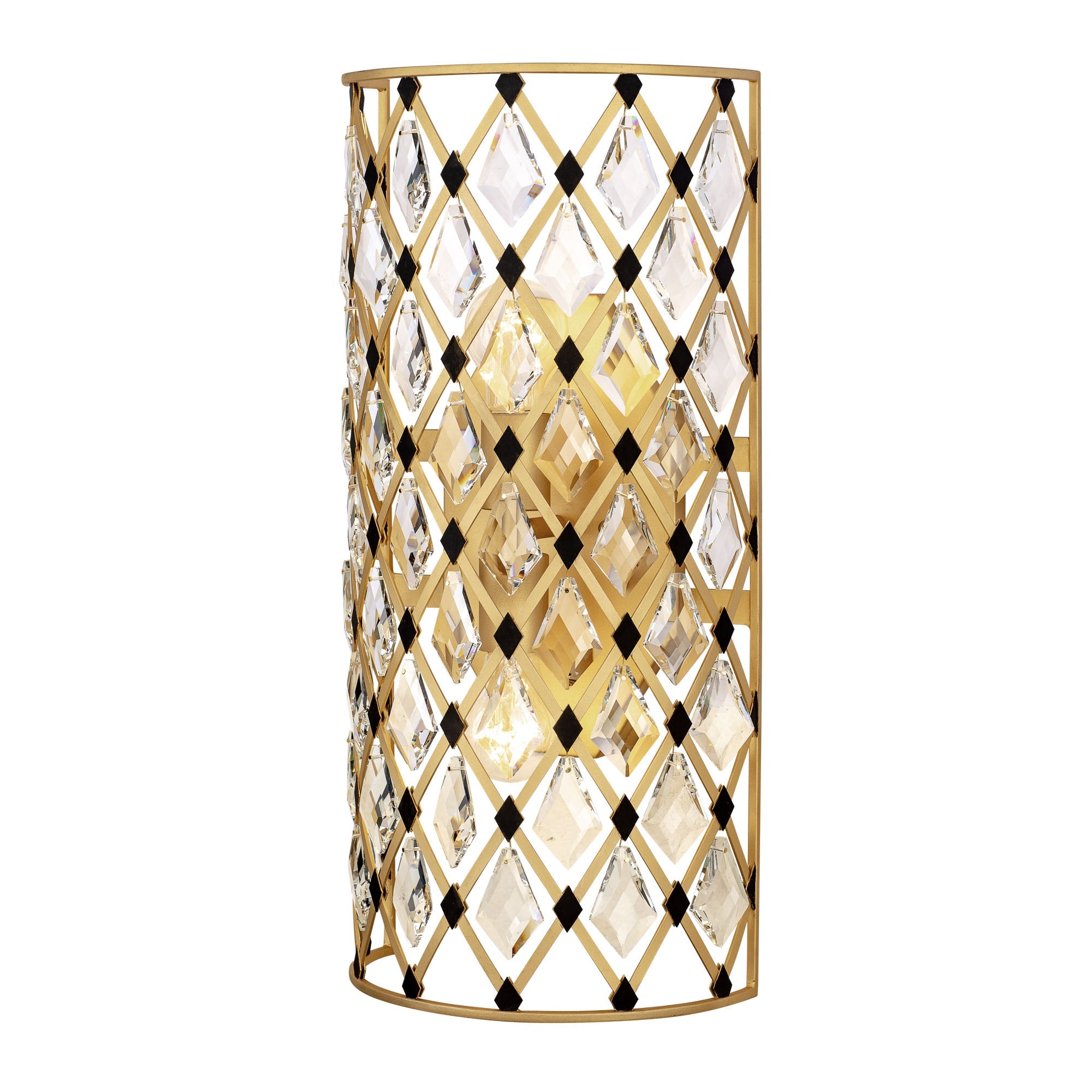 Windsor 2 Light Crystal Wall Sconce