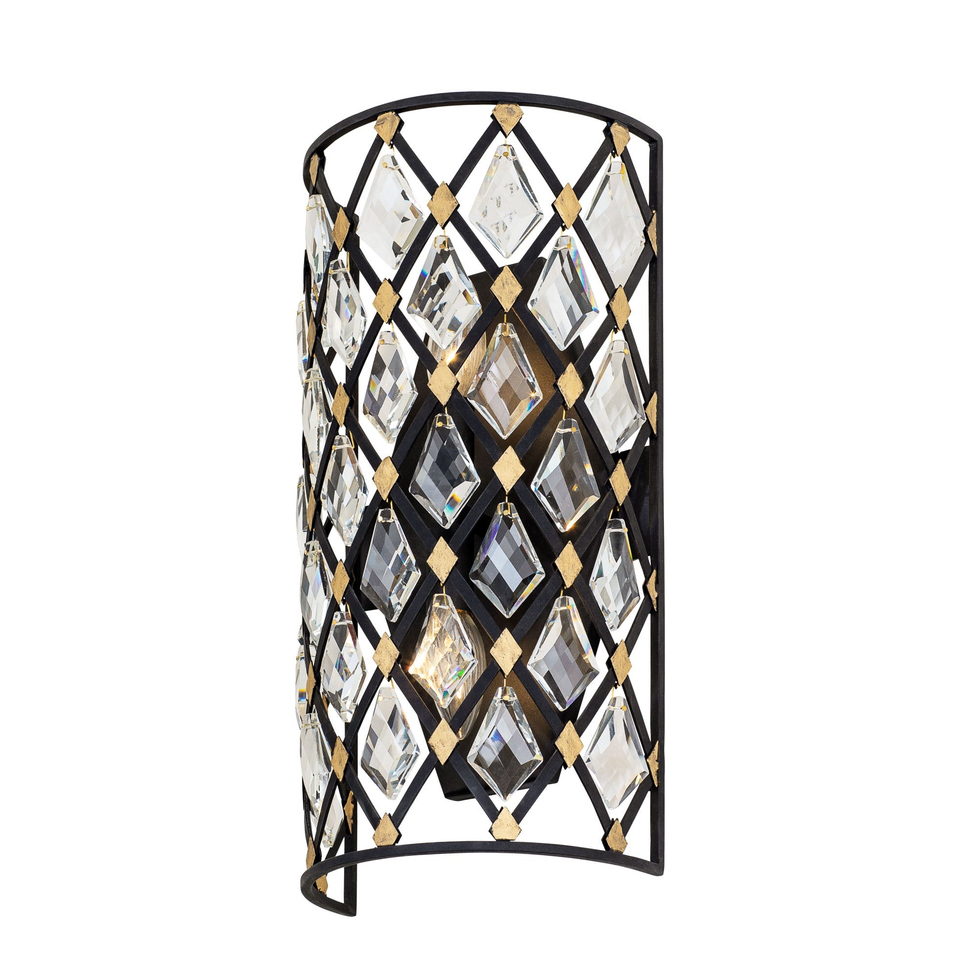 Windsor 2 Light Small Crystal Wall Sconce