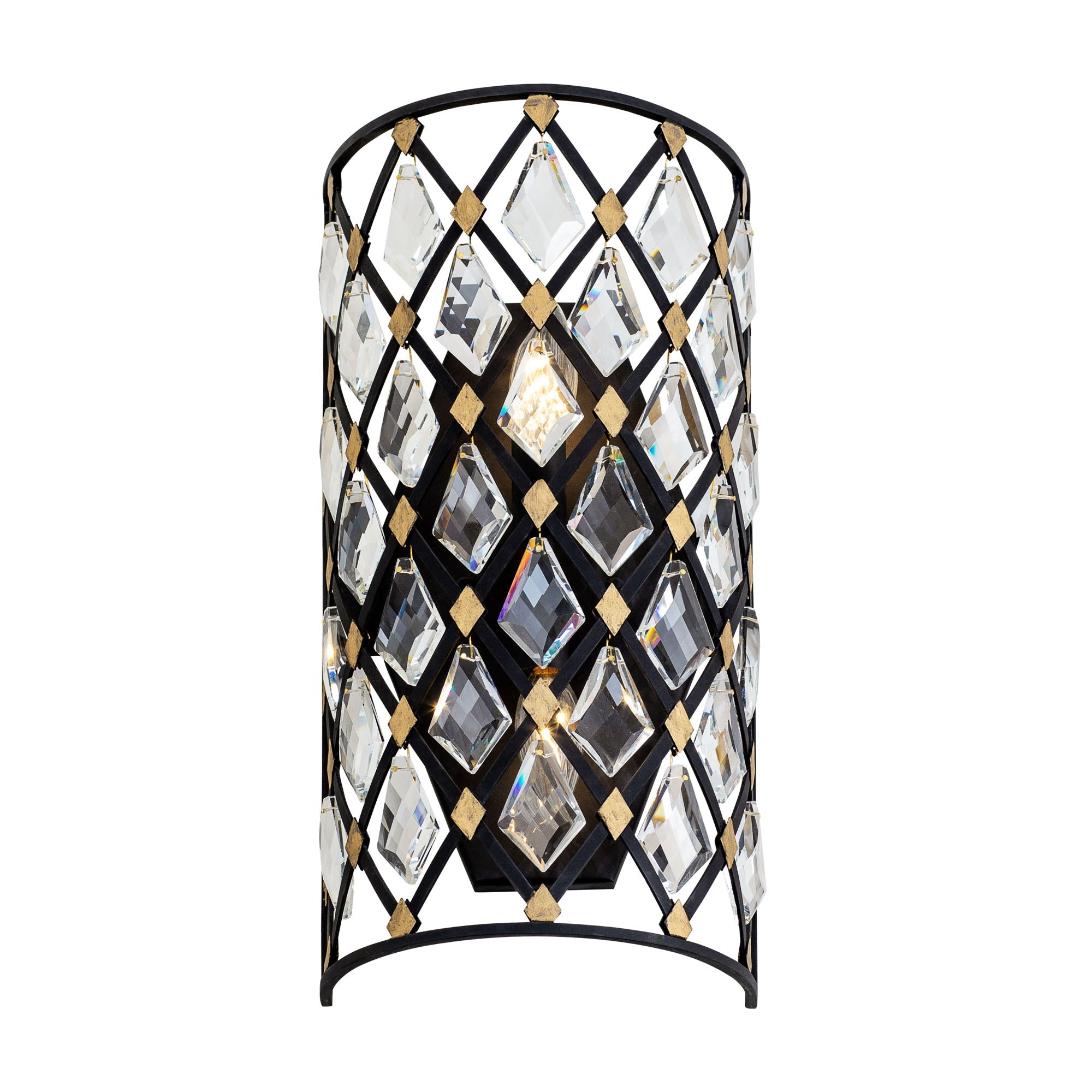 Windsor 2 Light Small Crystal Wall Sconce
